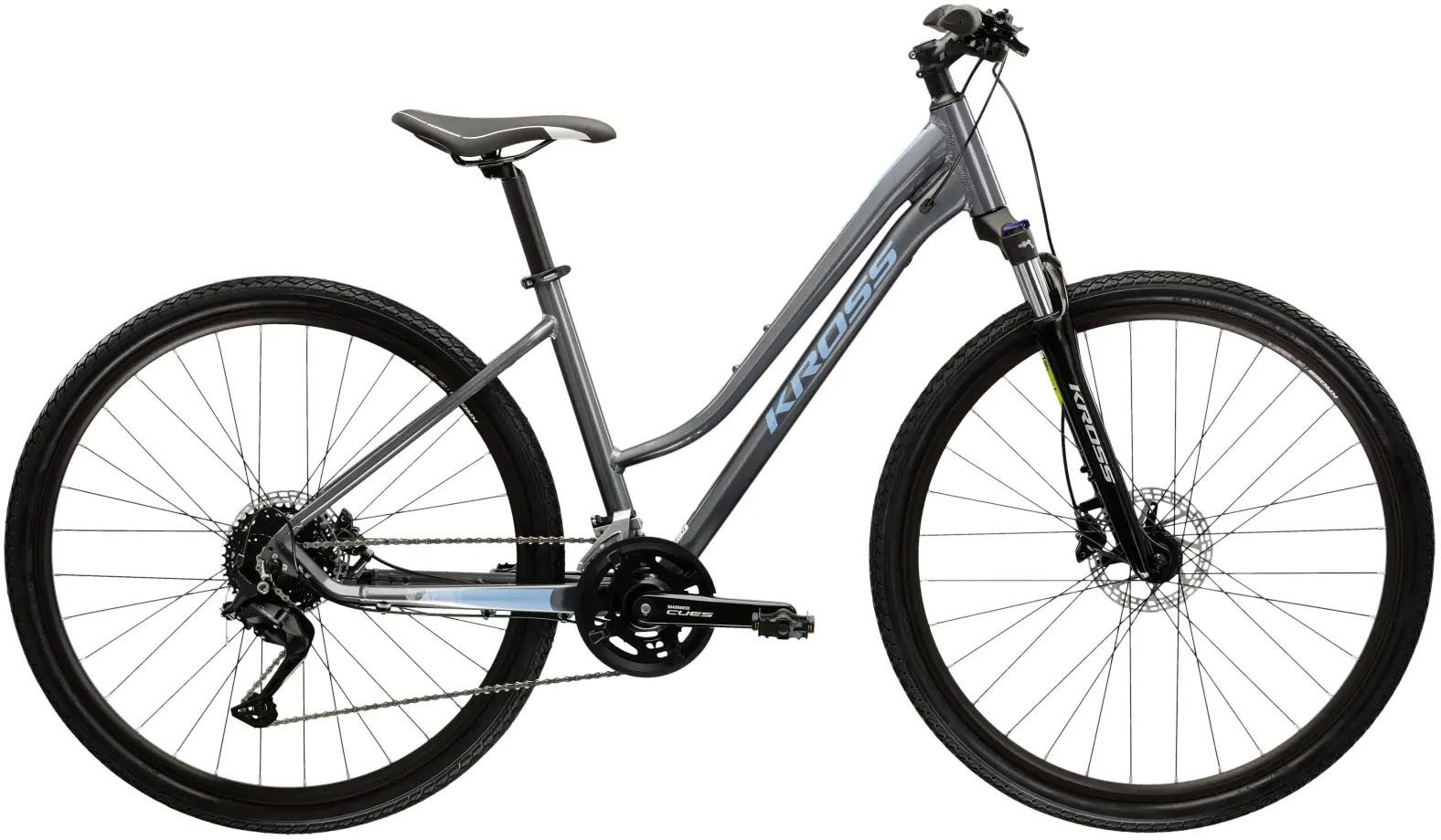 Kross Crossrad Evado 5.0, 18 Gang Shimano CUES U3020 Schaltwerk, Kettenschaltung