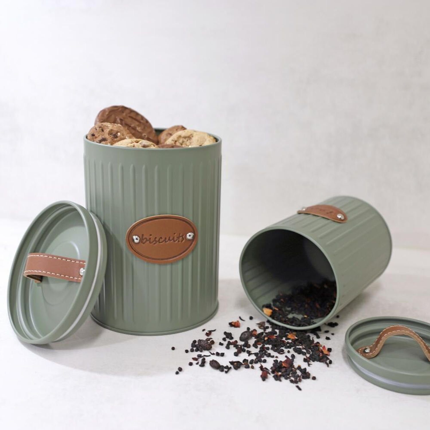 Kaffeebehälter, Aufbewahrung Vorratsdose Vorratsdose 2,4 Aromabox L 12x BURI Metall Metall
