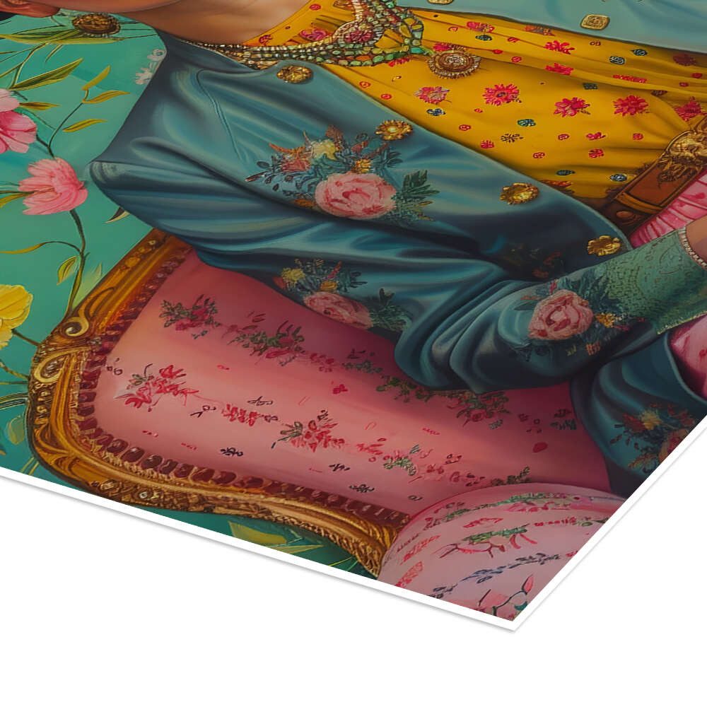 Posterlounge Wandbild Frida Kahlo auf dem Sofa, DejaReve, erhältlich als Poster, Leinwandbild, Wandsticker oder Acrylglasbild – Bild 3 von 5