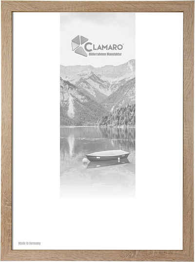 Clamaro Bilderrahmen Bilderrahmen Eiche Sonoma CLAMARO Collage nach Maß FSC® Holz Modern eckig M3016 80x100 in Eiche Sonoma