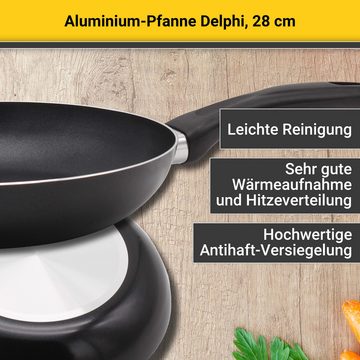 Krüger Bratpfanne Aluminium Pfanne DELPHI, 28 cm, Aluminium (1-tlg)