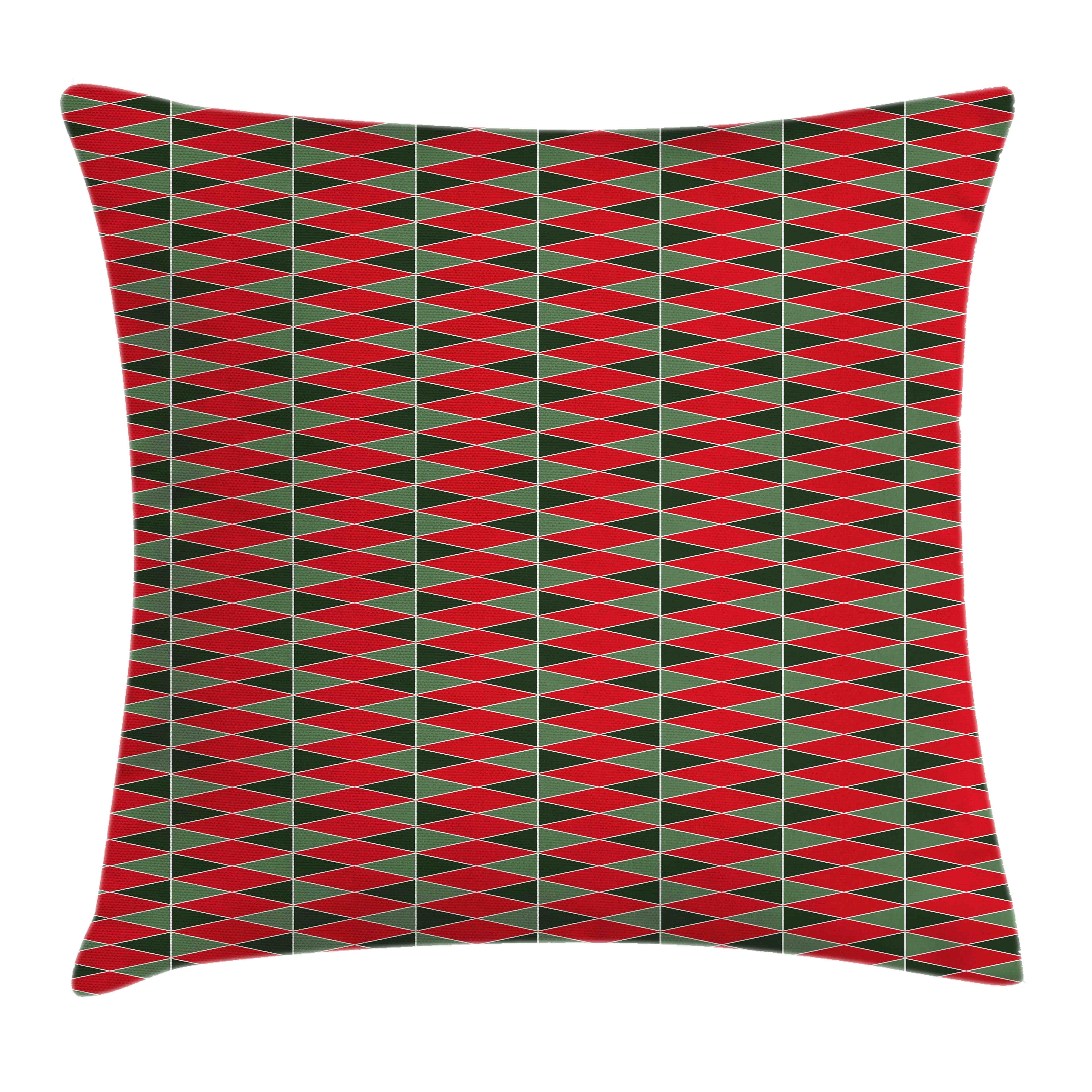 Kissenbezüge Reißverschluss Kissenhülle mit Farbfesten Farben Beidseitiger Druck, Abakuhaus (1 Stück), Geometrisch Weihnachten Shapes
