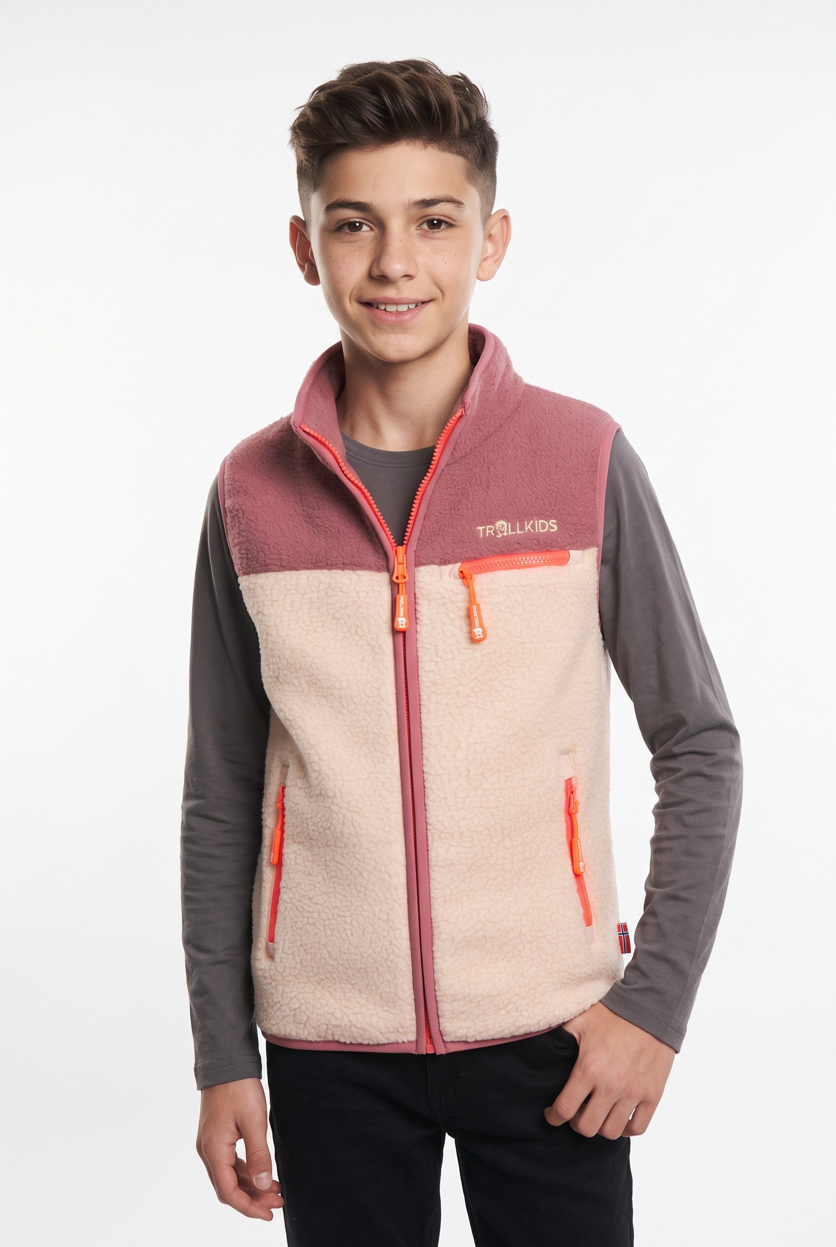 TROLLKIDS Fleeceweste KIDS HEMSEDAL VEST sportlich, aus Fleece, wärmend, für Kinder