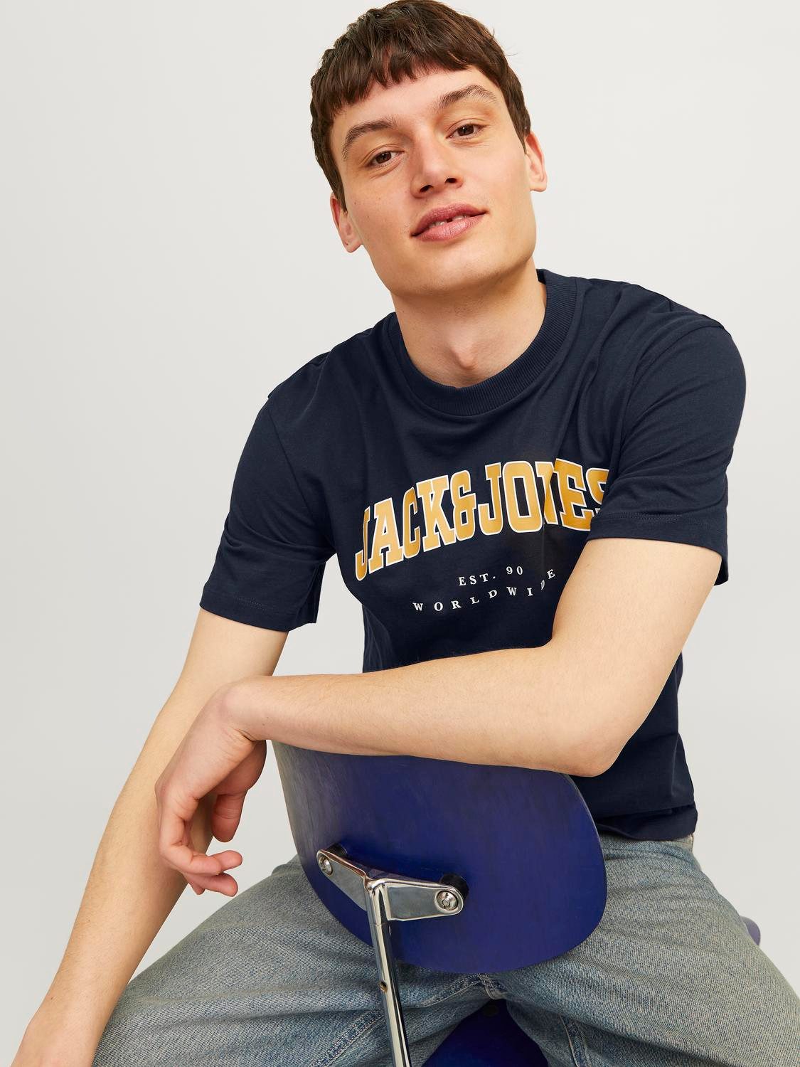 Jack & Jones Rundhalsshirt JJECALEB VARSITY günstig online kaufen