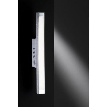 WOFI LED Wandleuchte, Leuchtmittel inklusive, Warmweiß, Wandleuchte Wandlampe LED Touchdimmer 3 Stufen silber Wohnzimmerlampe