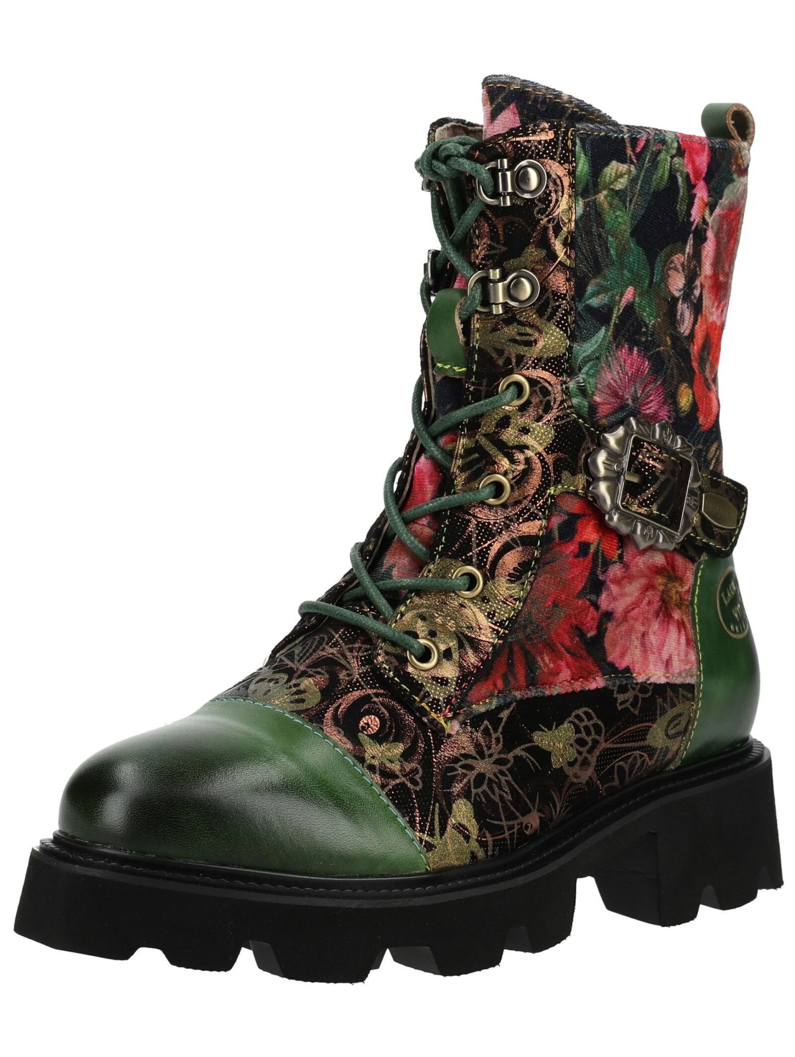 LAURA VITA LAURA VITA Stiefelette Lederimitat/Textil Schnürstiefelette