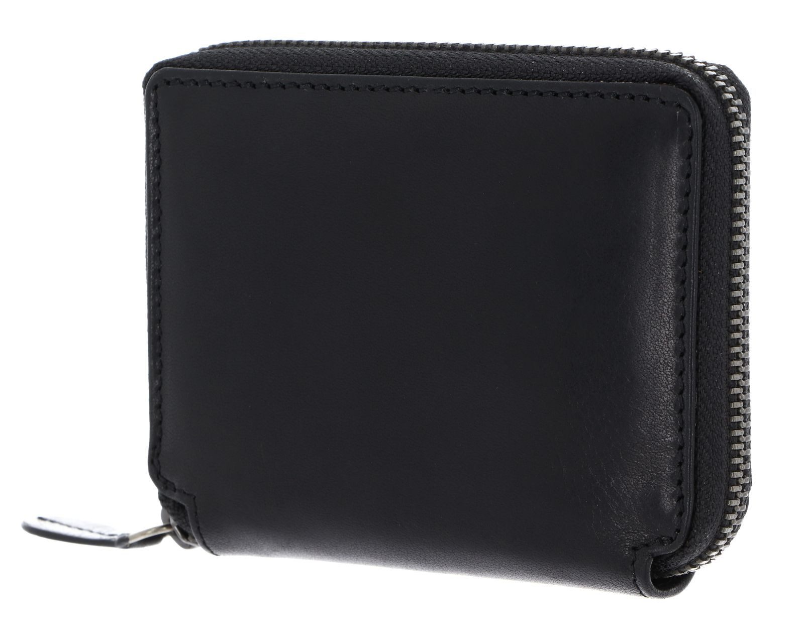Leonhard Heyden Geldbörse Zip Around Wallet, aus echtem Rindsleder