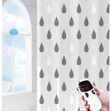 AUKUU Duschvorhang Duschvorhang Duschvorhang verdickter reiner durchscheinender, bedruckter Badezimmervorhang Nass und Trockentrenntrennvorhang