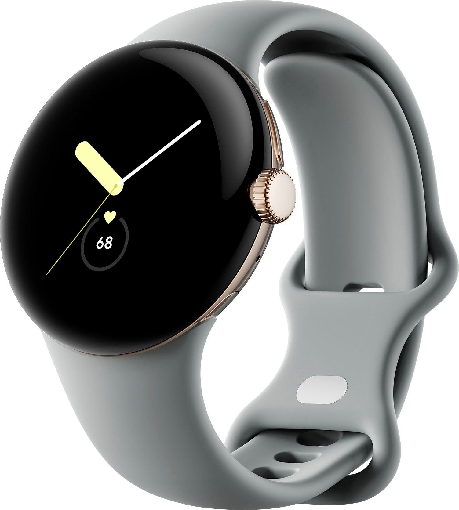 Google Pixel Watch Wifi Smartwatch (4,1 cm/1,61 Zoll, Wear OS by Google) grau | Hazel Gold