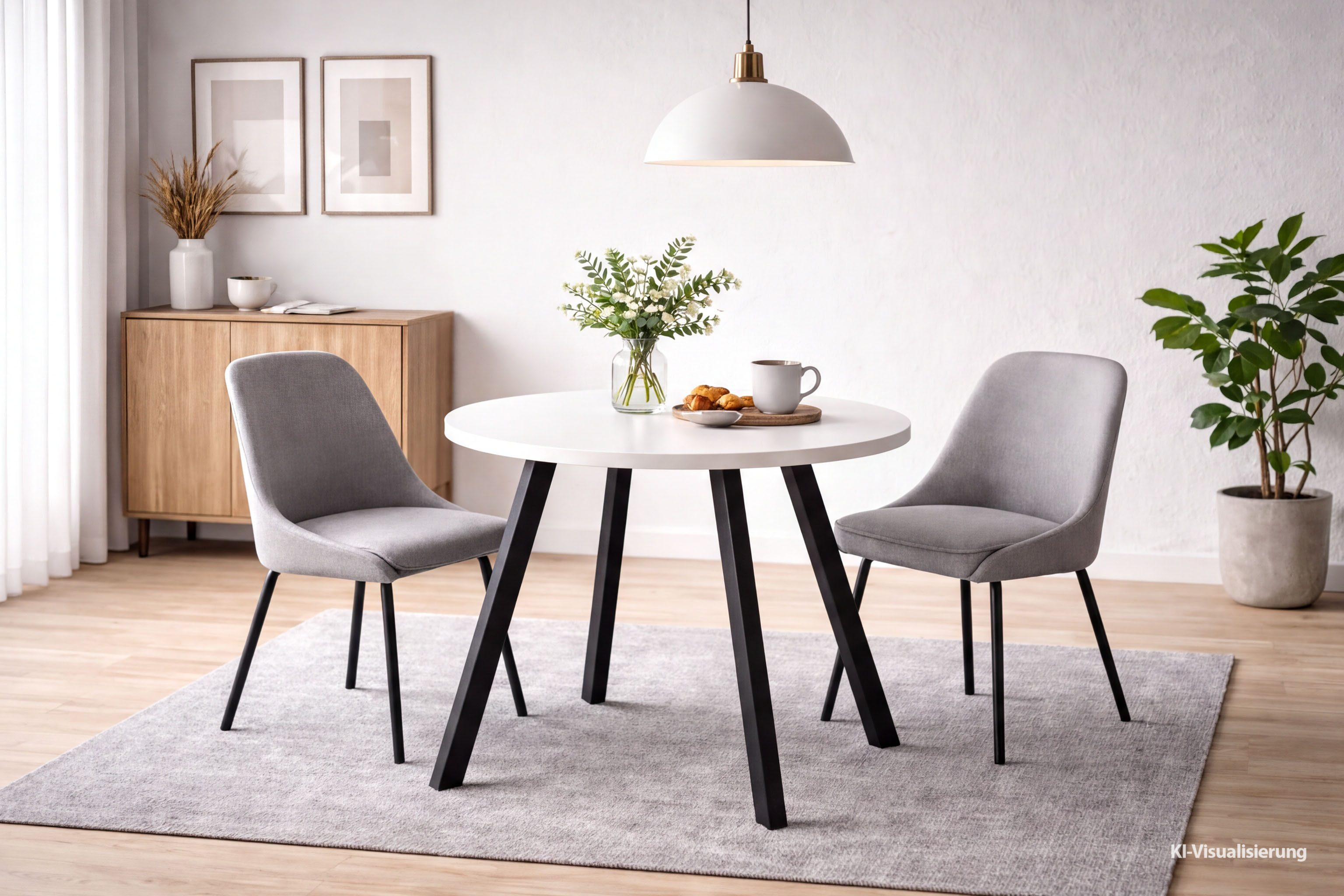 Mäusbacher Bistrotisch Big Bistro Metall, Runde Platte Ø 70 cm H 75 cm