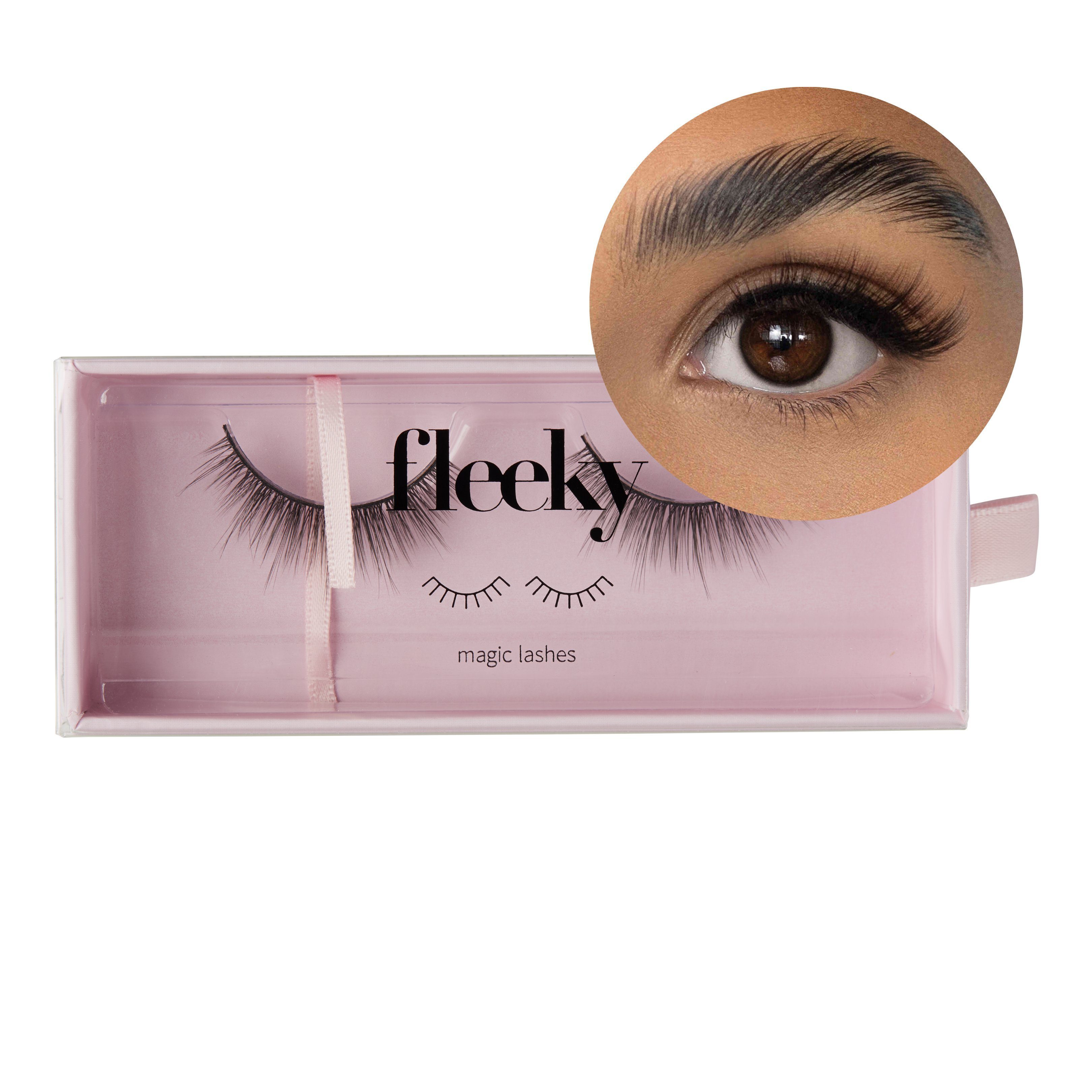 fleeky Bandwimpern fleeky Magic Lashes Love - Vegane & tierversuchfreie fake Lashes für deinen perfekten Augenaufschlag on fleek, künstliche Wimpern zum Kleben aus Synthetikhaar