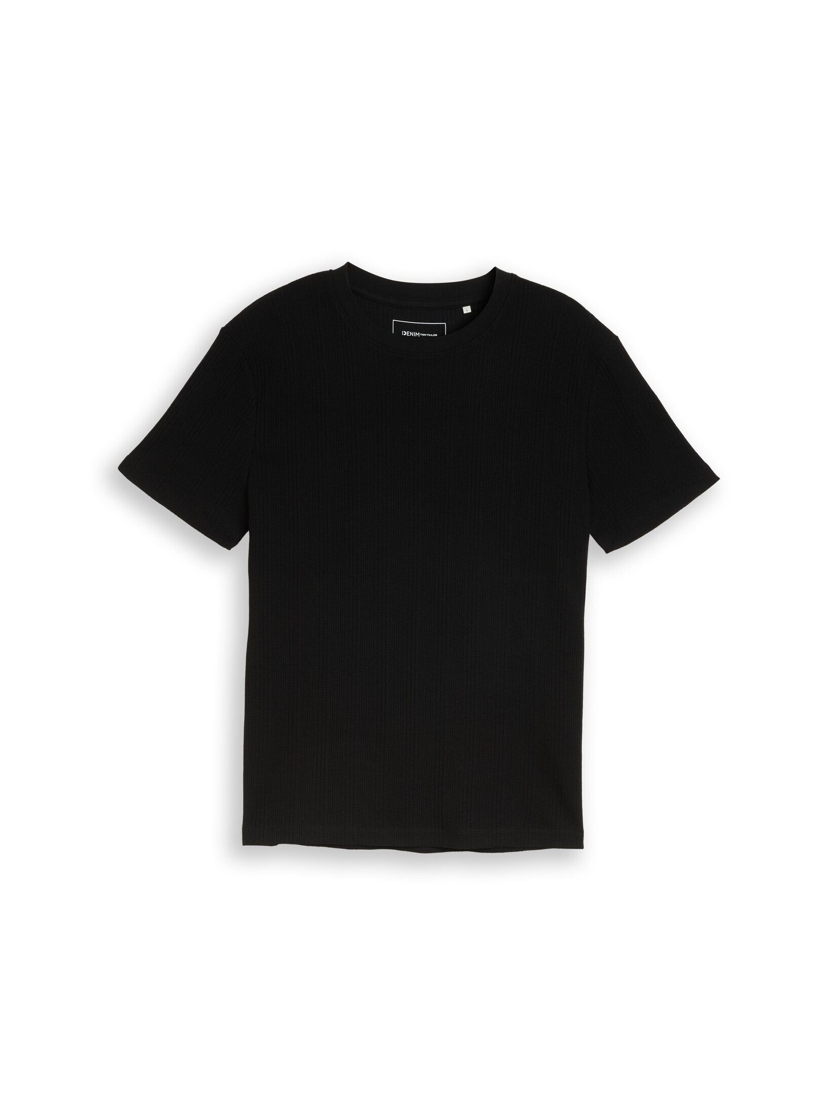 TOM TAILOR Denim T-Shirt T-Shirt T-Shirt mit Waffelstruktur