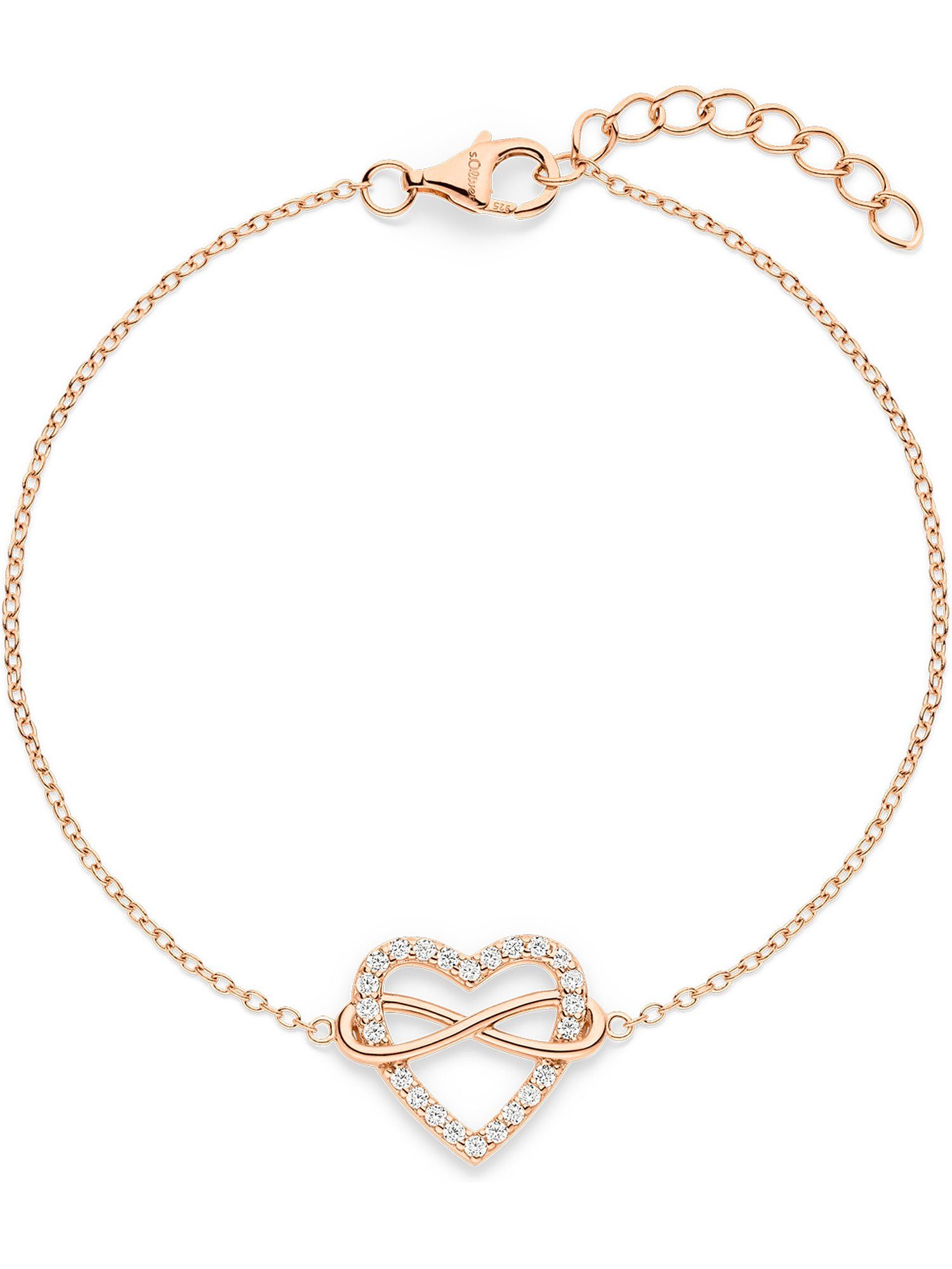Armband S.Oliver Damen-Armband 925er Silber 24 Zirkonia