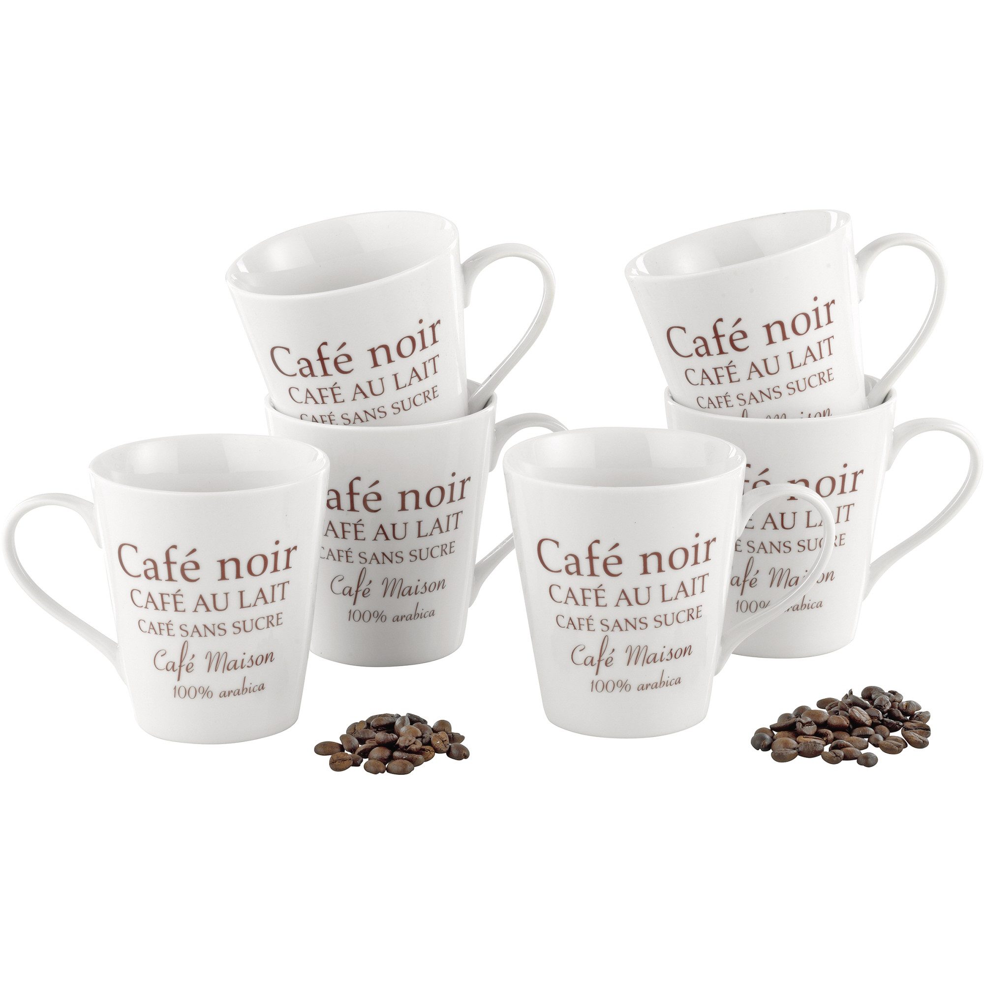 Esmeyer Geschirr-Set Kaffeebecher FAKT 302-007 0,25l 6 Stück