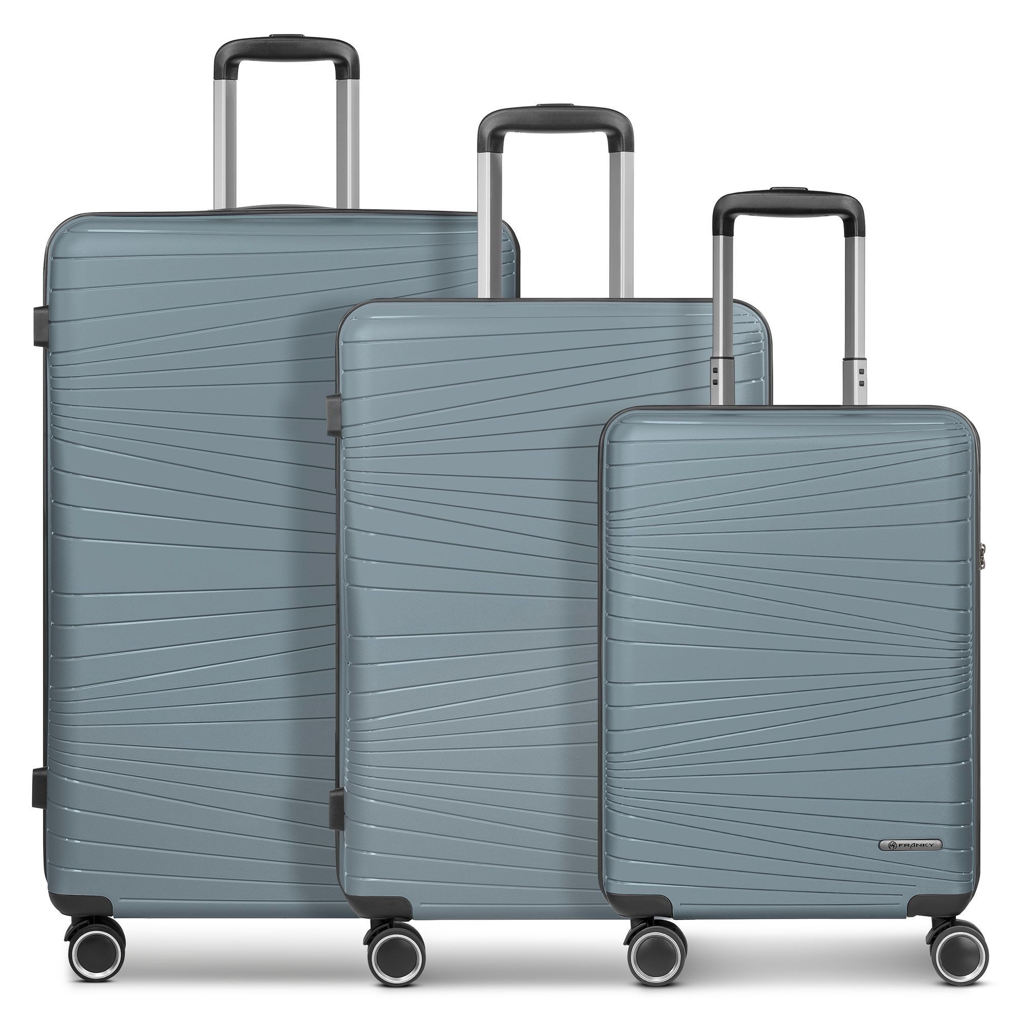 Franky Trolleyset Dallas 3.0, 4 Rollen, (3-teilig, 3 tlg), Polypropylen