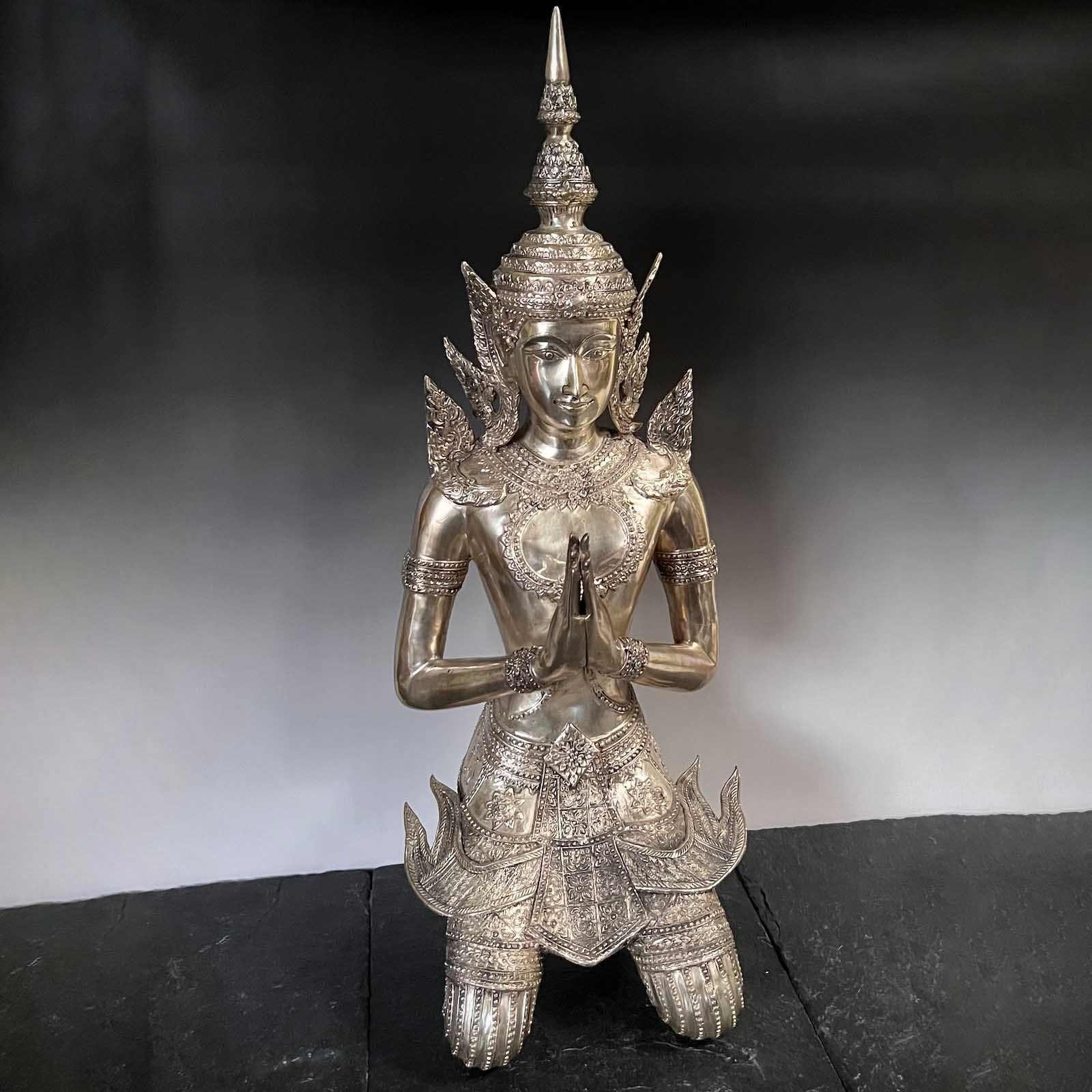 Asien LifeStyle Buddhafigur »Tempelwächter Thailand Teppanom Bronze