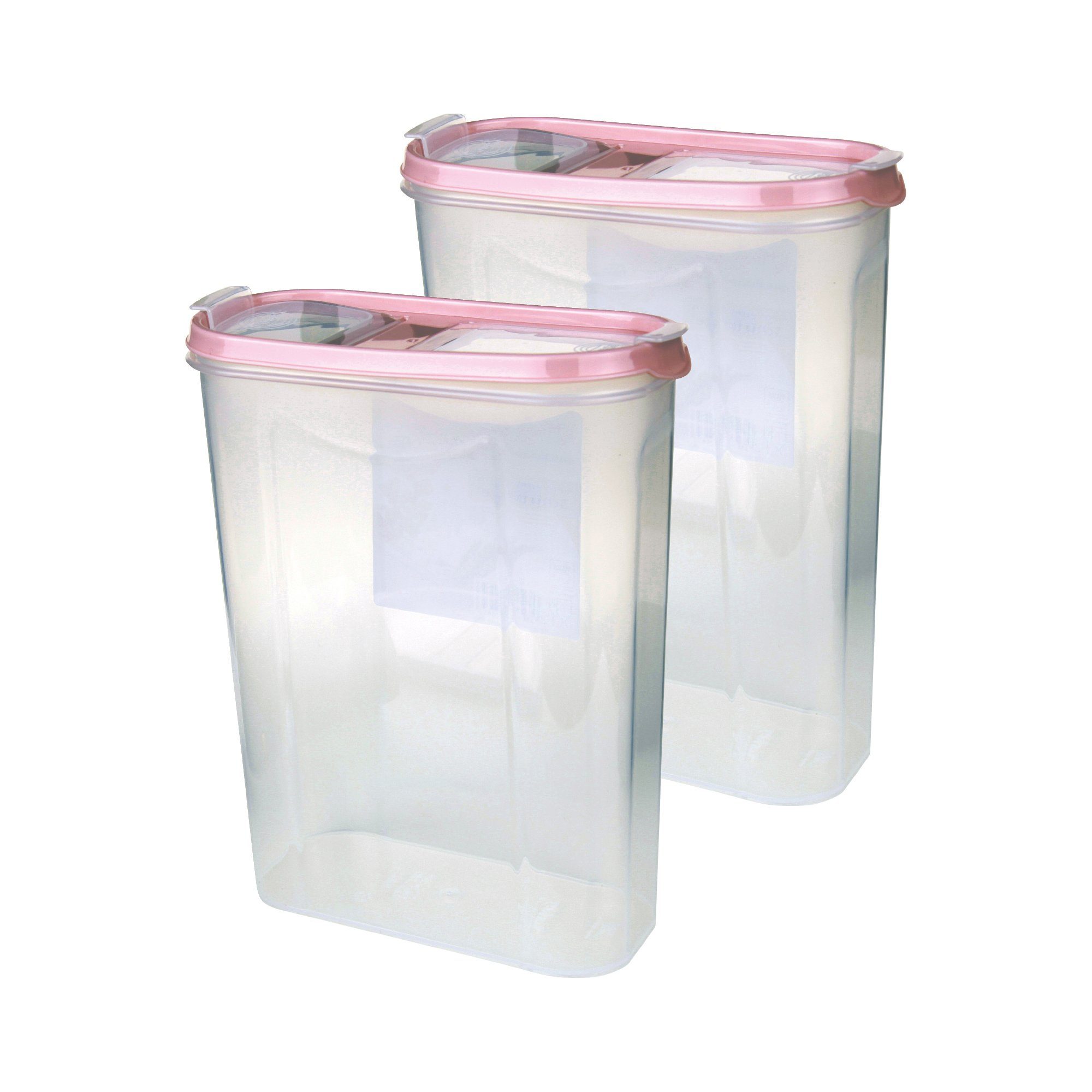Bestlivings Vorratsdose Müslispender (7cm x 16,5cm x 24cm), Kunststoff, (2-tlg., 2,8 Liter), Schüttdose für Lebensmittel, Vorratsbehälter Set – Frischhaltedosen