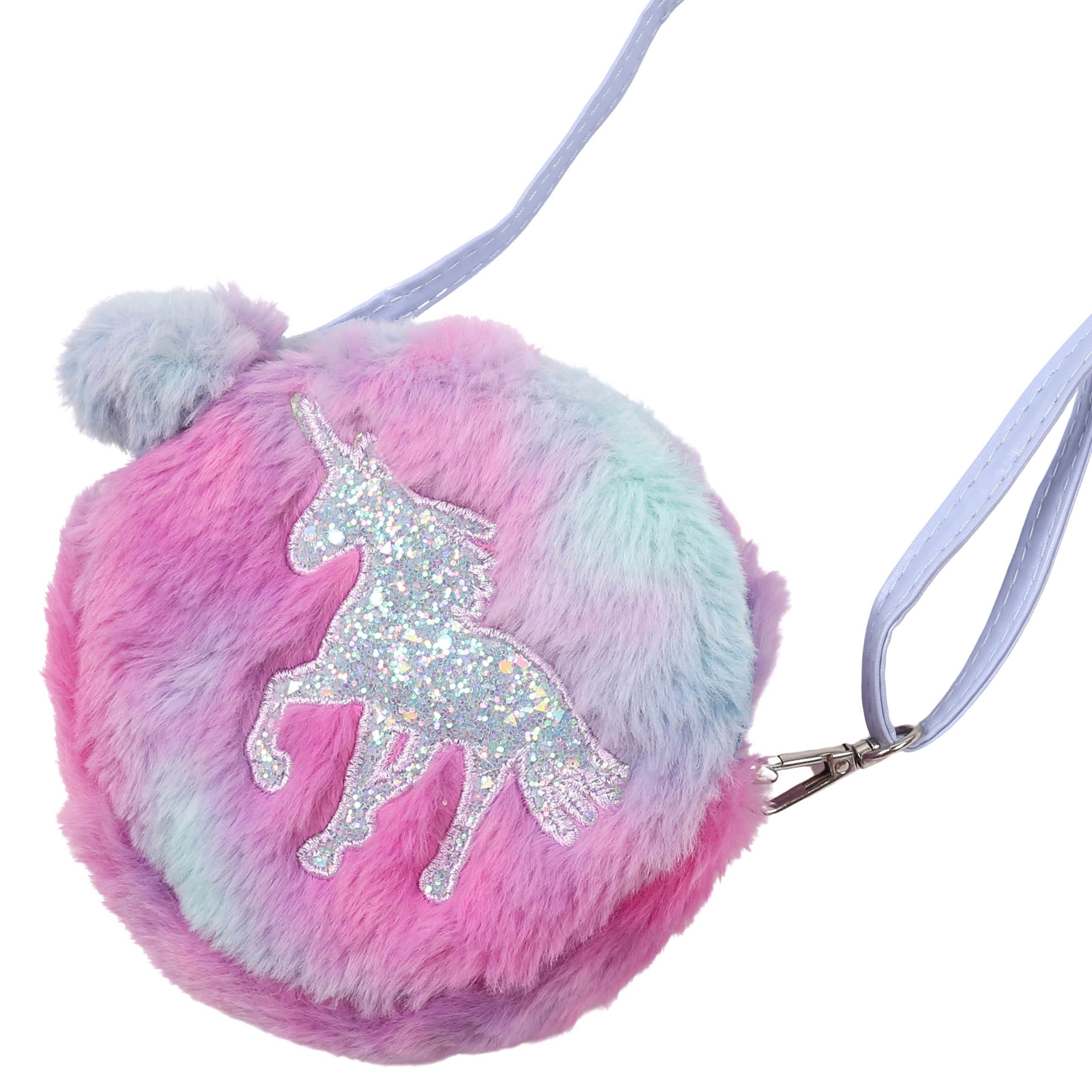 Sarcia.eu Handtasche Einhorn Plüsch-Umhängetasche für Mädchen 14x14x3,5cm