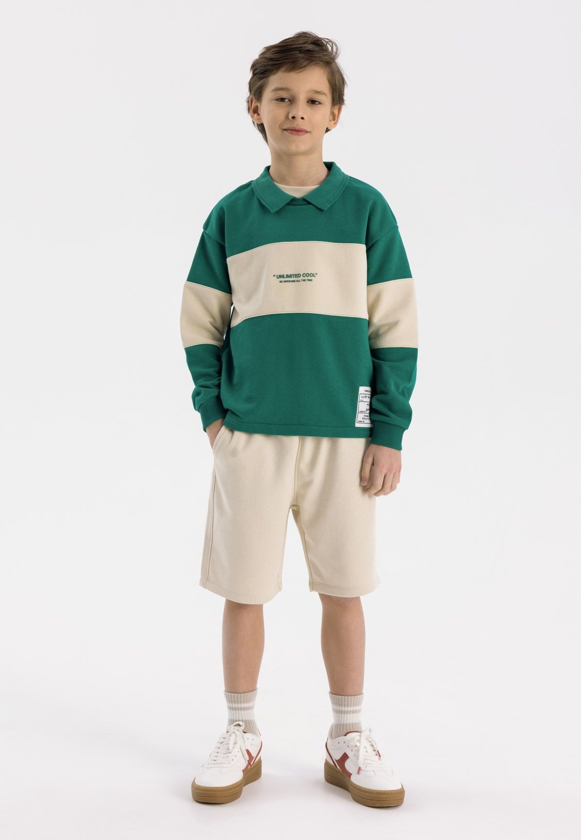 MINOTI Sweatshirt Sweatshirt mit Polokragen (3y-14y) günstig online kaufen