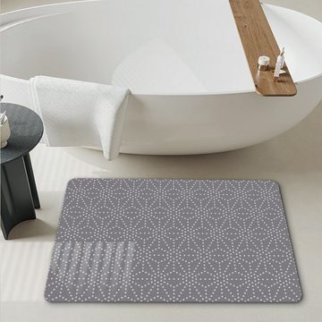 Badematte Badteppich, rutschfest, schnelltrocknend, saugfähig, elegantes Design HomeGuru