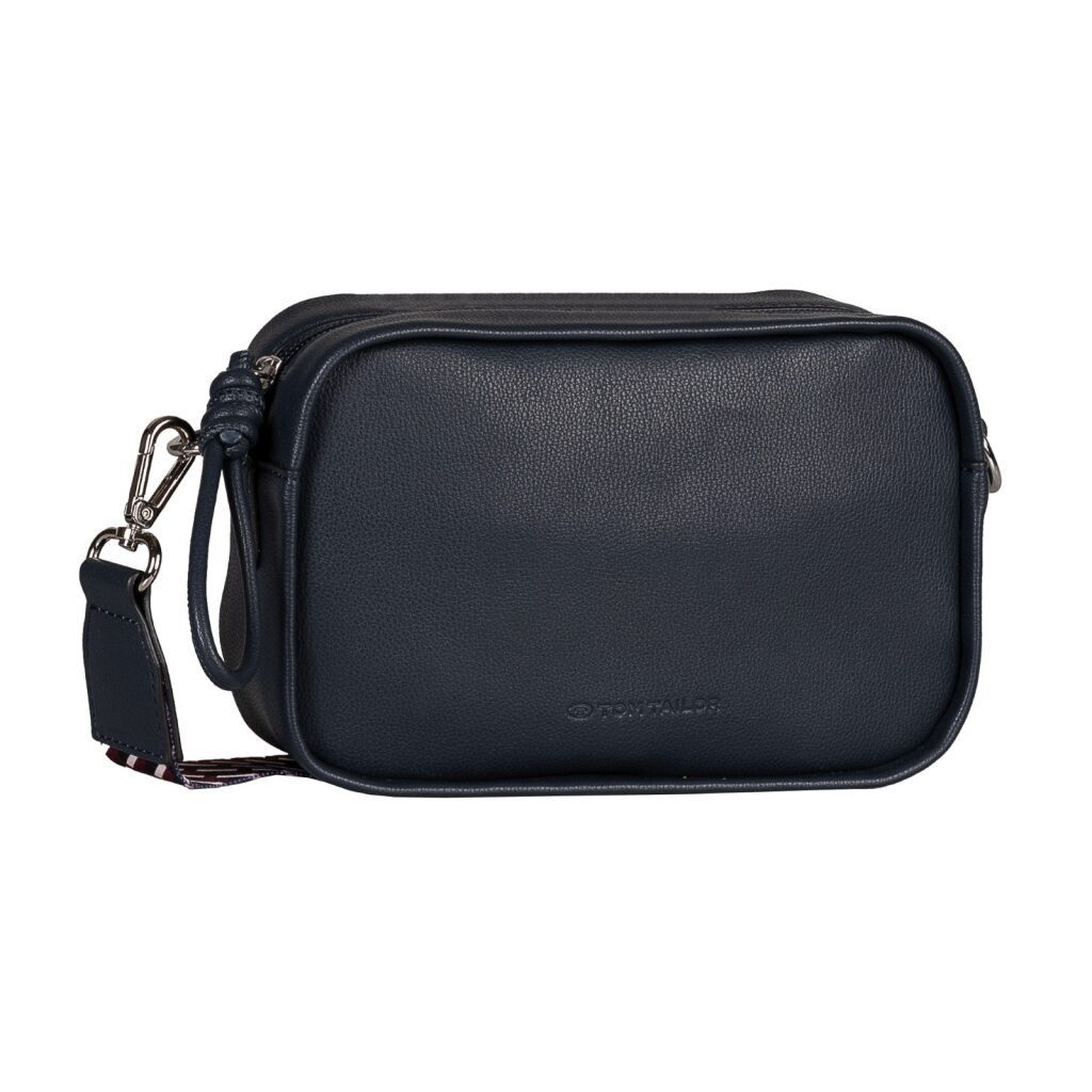 TOM TAILOR Umhängetasche Tatiana, Damen Handtasche, Kamerabag, fein gewebter dreifarbiger Gurtband