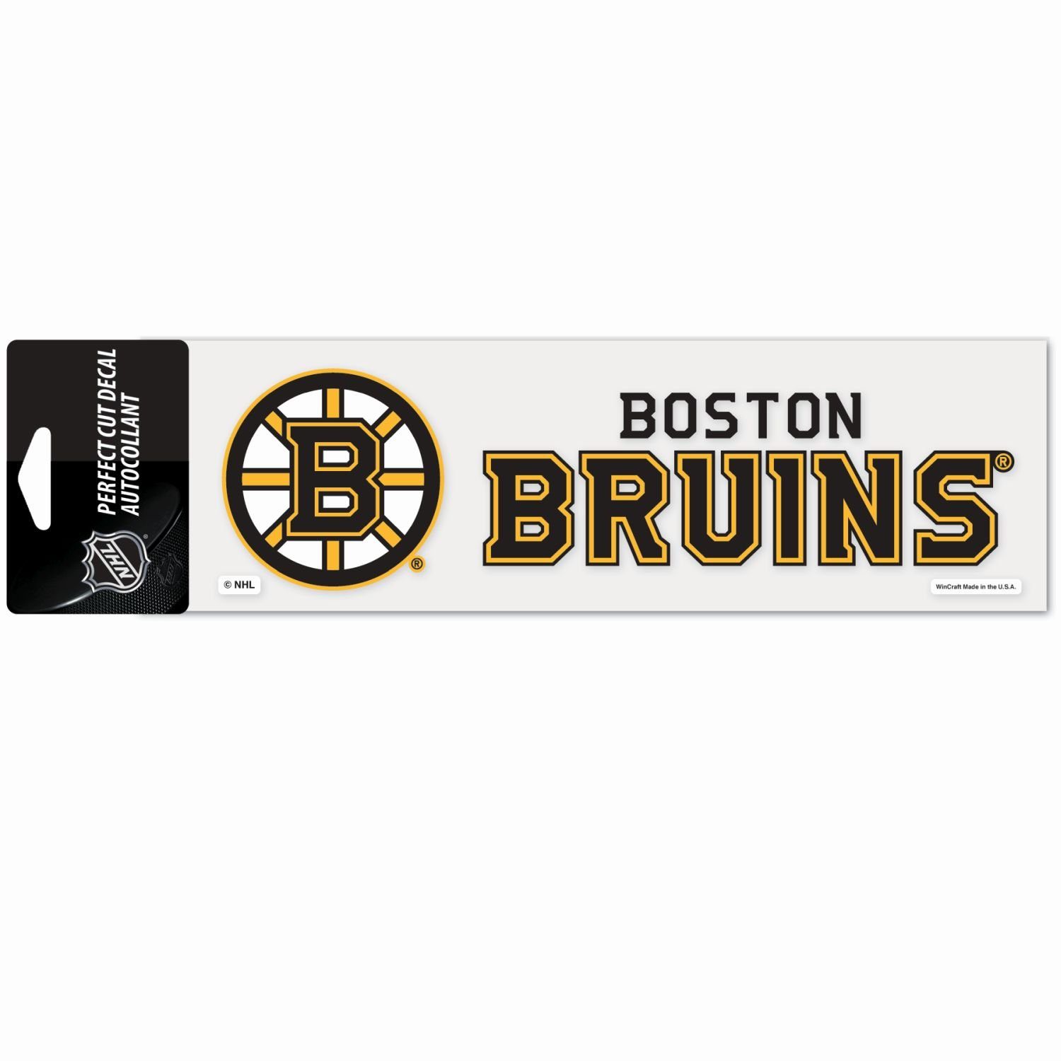 WinCraft Wanddekoobjekt Perfect Bruins NHL Boston Aufkleber Cut 8x25cm