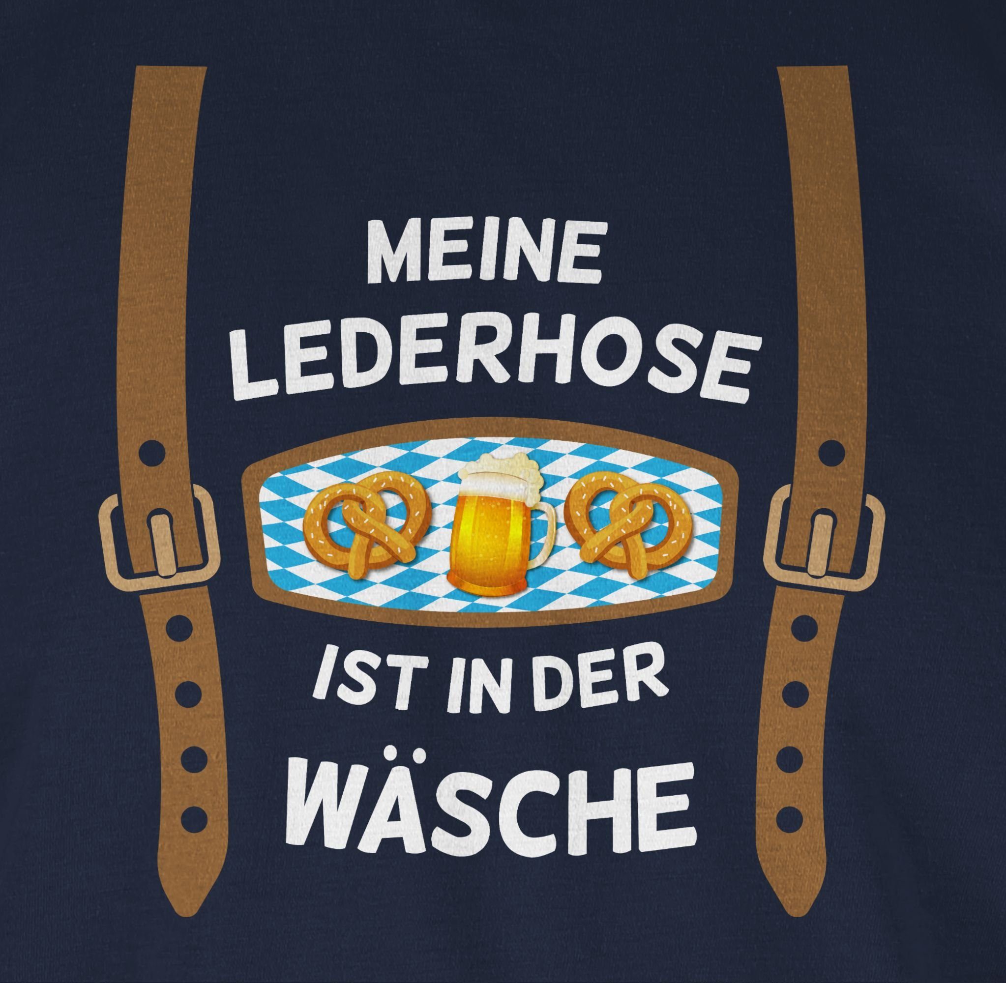 für Blau Herren Shirtracer Oktoberfest Mode Lederhose 2 der Wäsche Meine Navy T-Shirt ist in