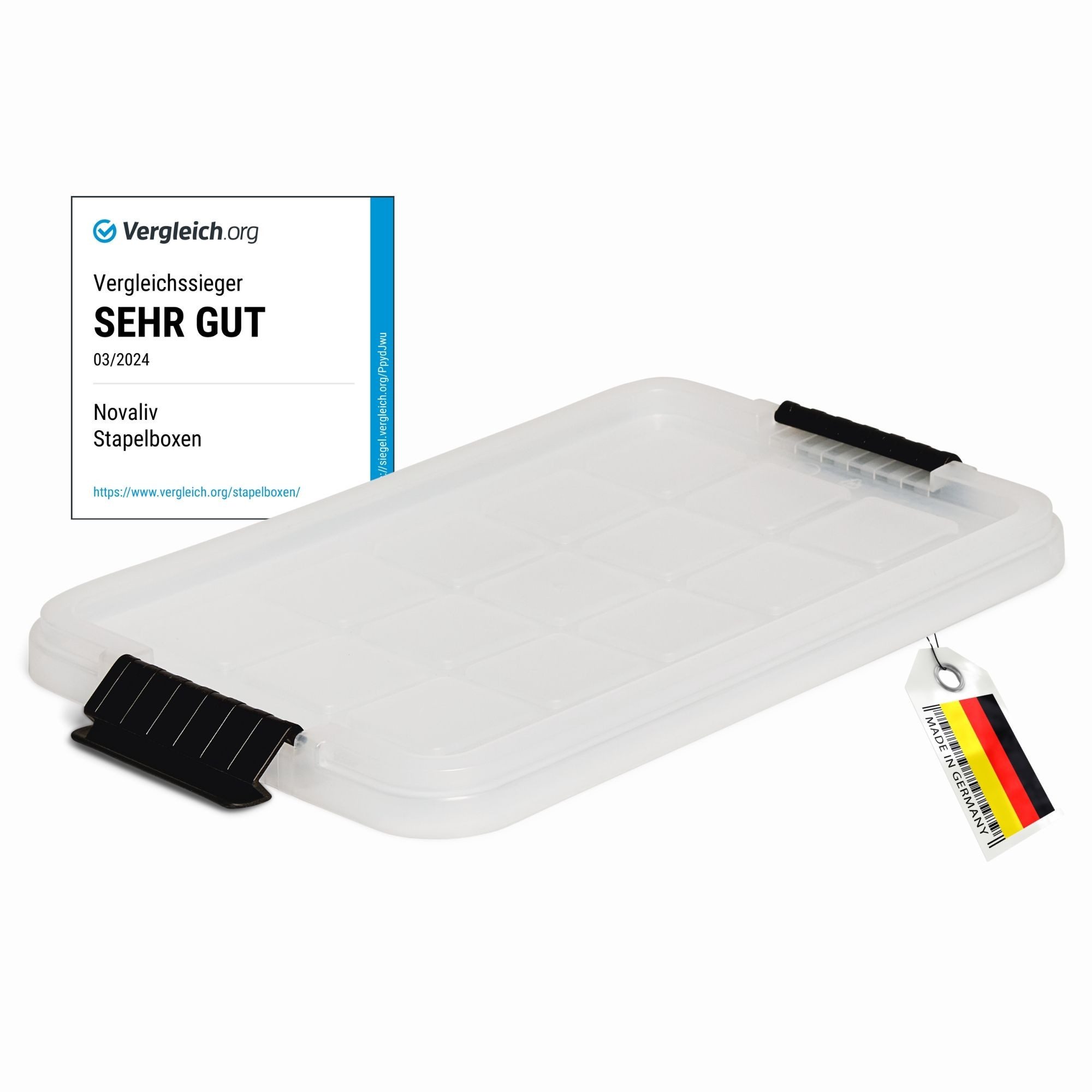 Novaliv Aufbewahrungsbox - (1 St), Deckel
