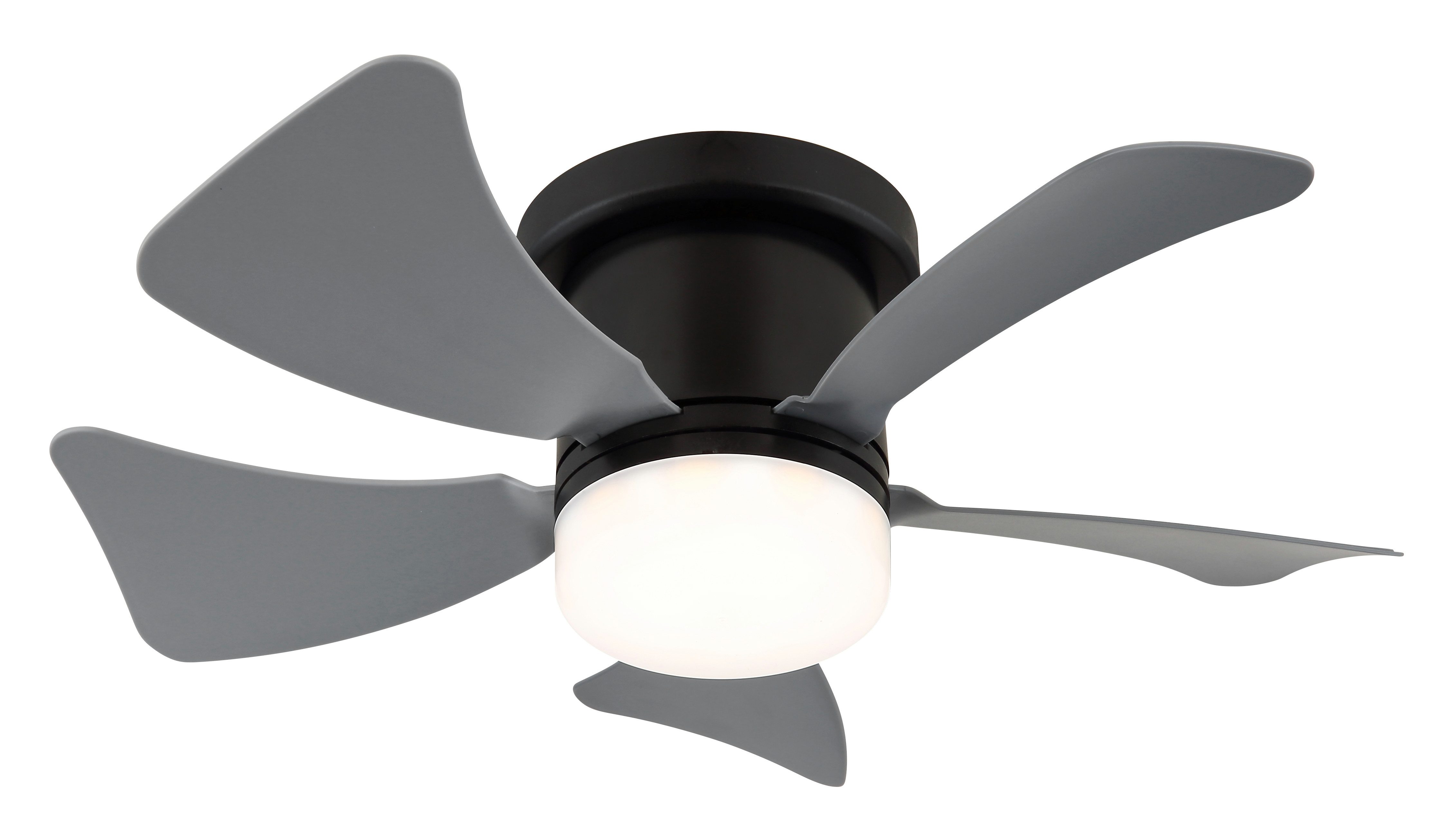 GLOBO LIGHTING Deckenleuchte HINES, Dimmfunktion, Memoryfunktion, Timerfunktion, Ventilatorfunktion, mehrere Helligkeitsstufen, LED fest integriert, warmweiß - kaltweiß, Ventilator grau kühlen-heizen Wohnzimmer Schlafzimmer