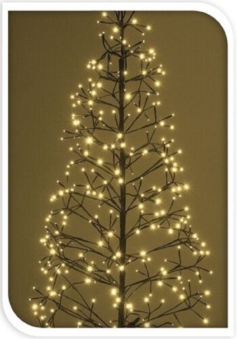 Koopman LED Baum »LED Baum Weihnachtsbeleuchtung Leuchtbaum Lichterkette  150 cm hoch 280«, LED fest integriert, Warm-Weiß, Dekoration für den Innen-  und Außenbereich