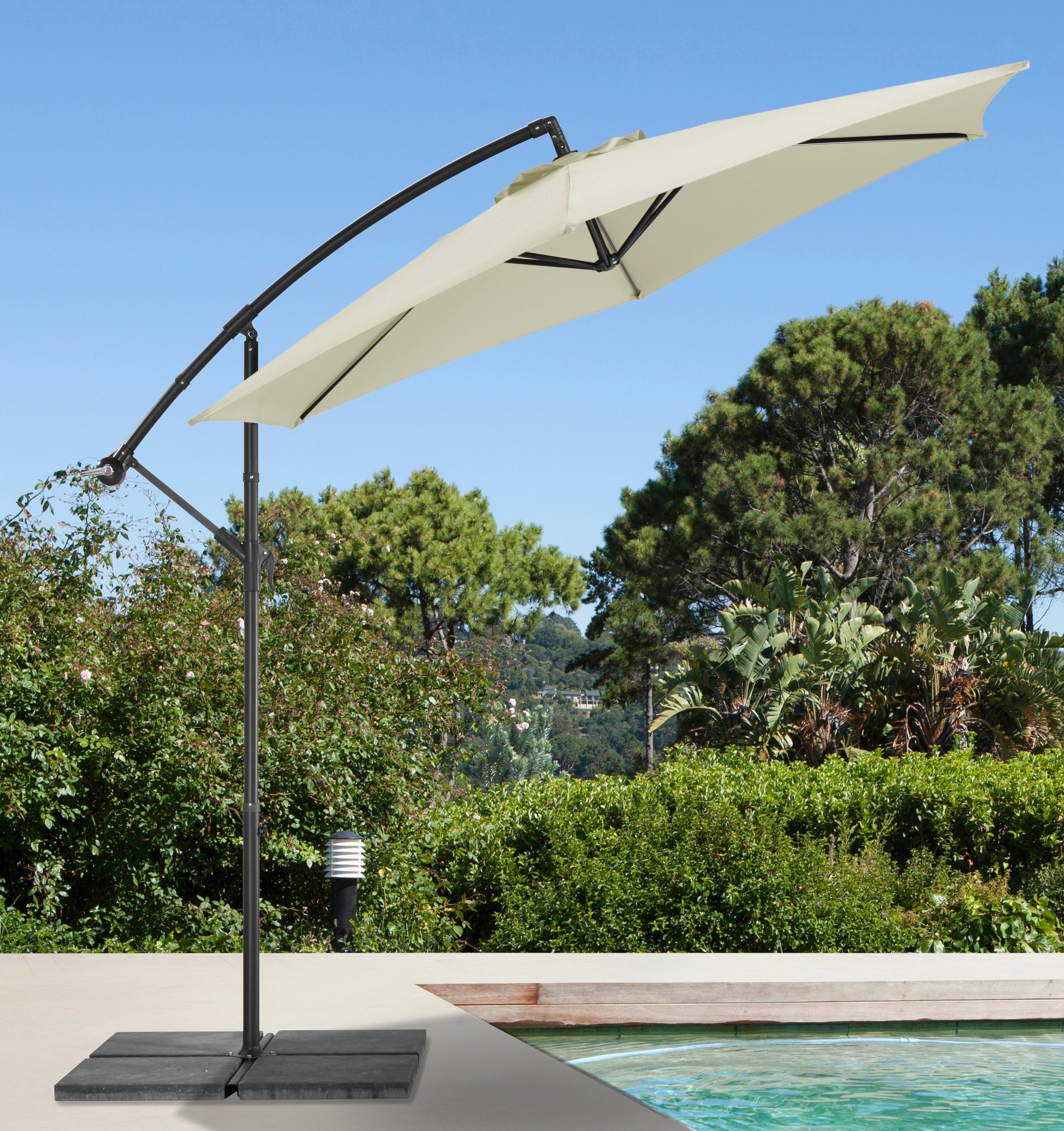 GARTEN GUT Ampelschirm »Sunshine«, H/Ø 210/300 cm OTTO