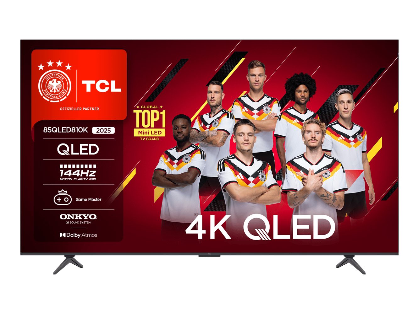 TCL 85QLED810KX1 QLED-Fernseher (85 Zoll, 4K Ultra HD)