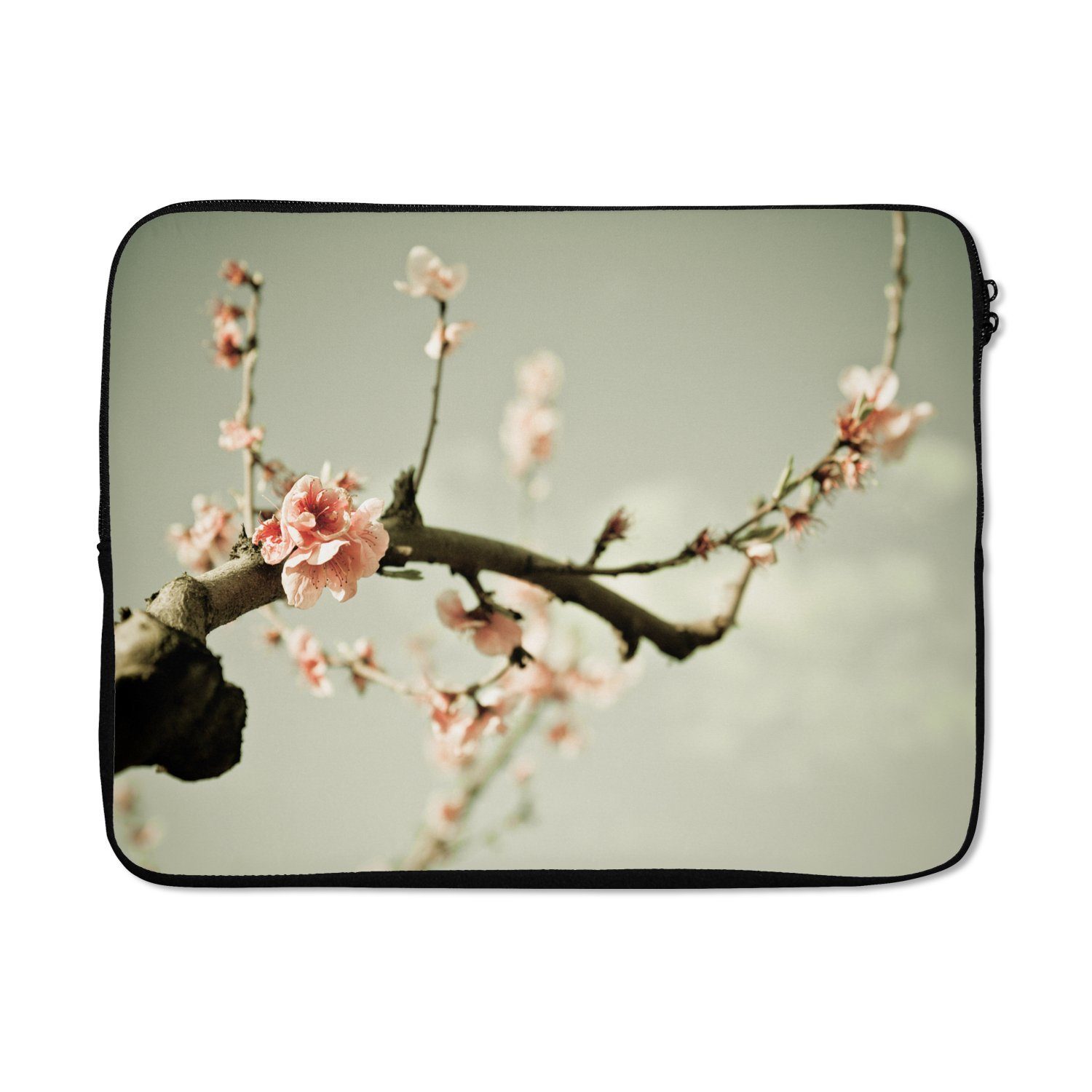 Laptop-Hülle Zweig mit Pfirsichblüte