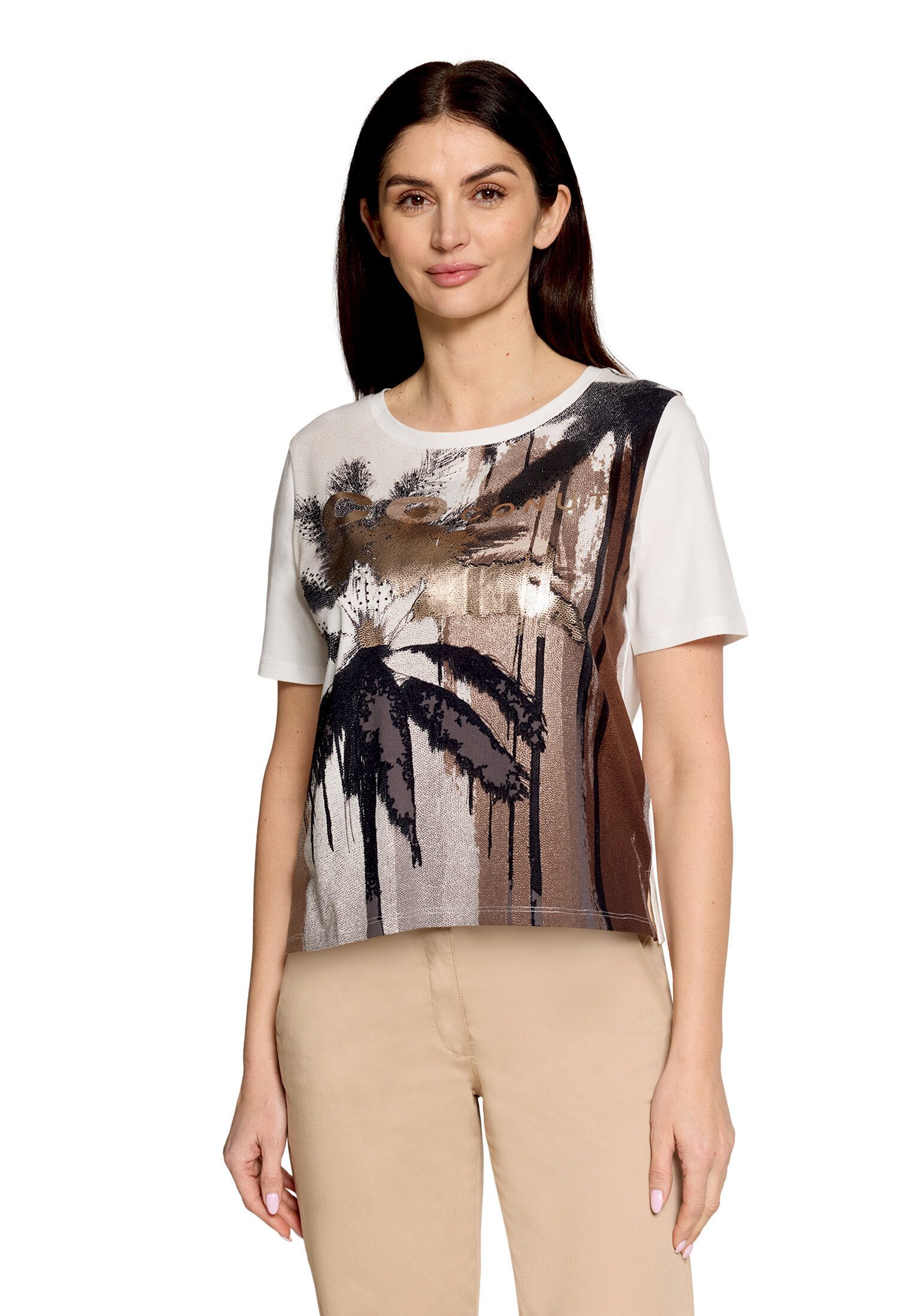 Kurzarmshirt Damen mit Aufdruck