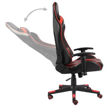 furnicato Gaming-Stuhl Drehbar Rot PVC (1 St)