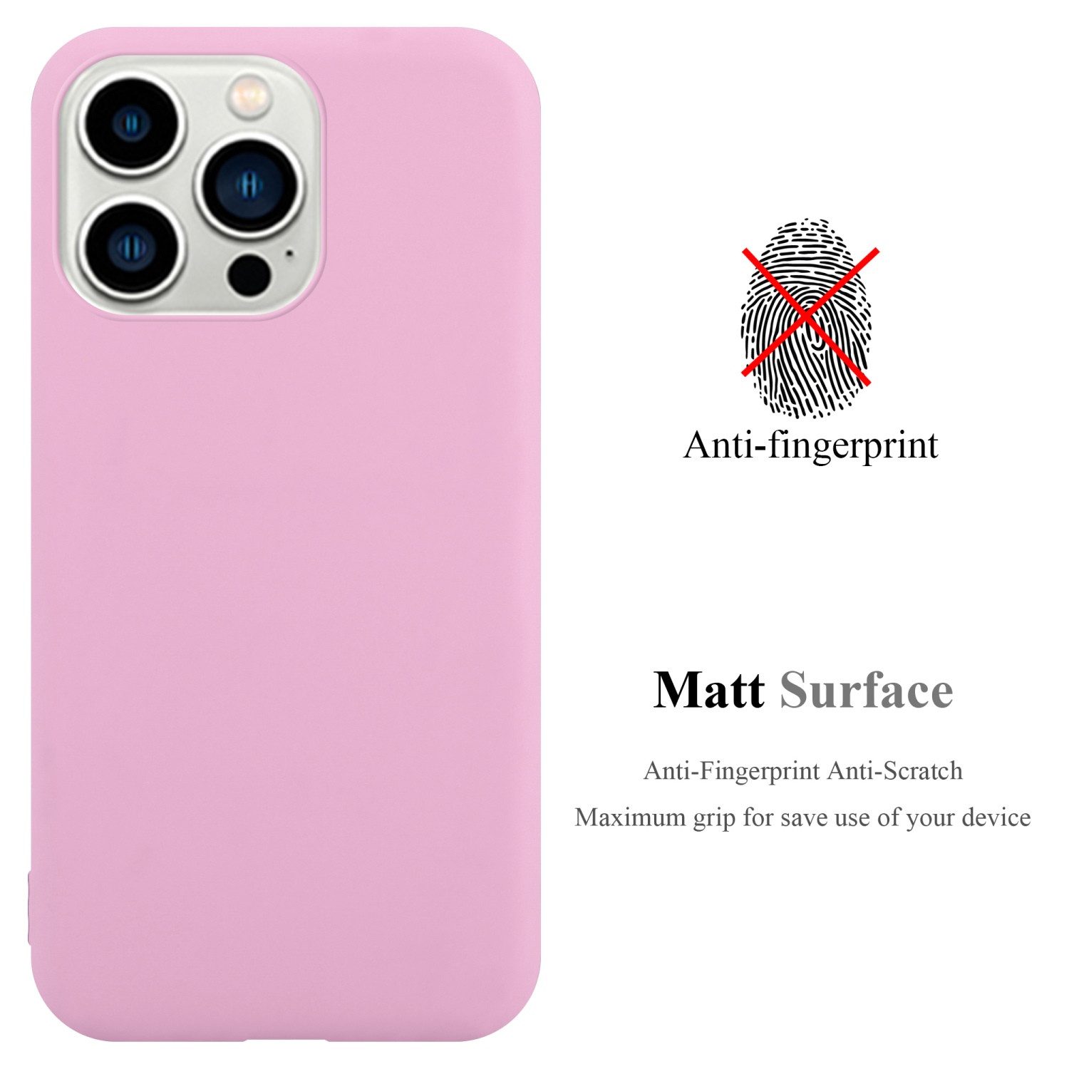 Cadorabo Handyhülle für iPhone 14 PRO Hülle Apple iPhone 14 PRO, Flexible TPU Silikon Handy Schutzhülle - Hülle - ultra slim
