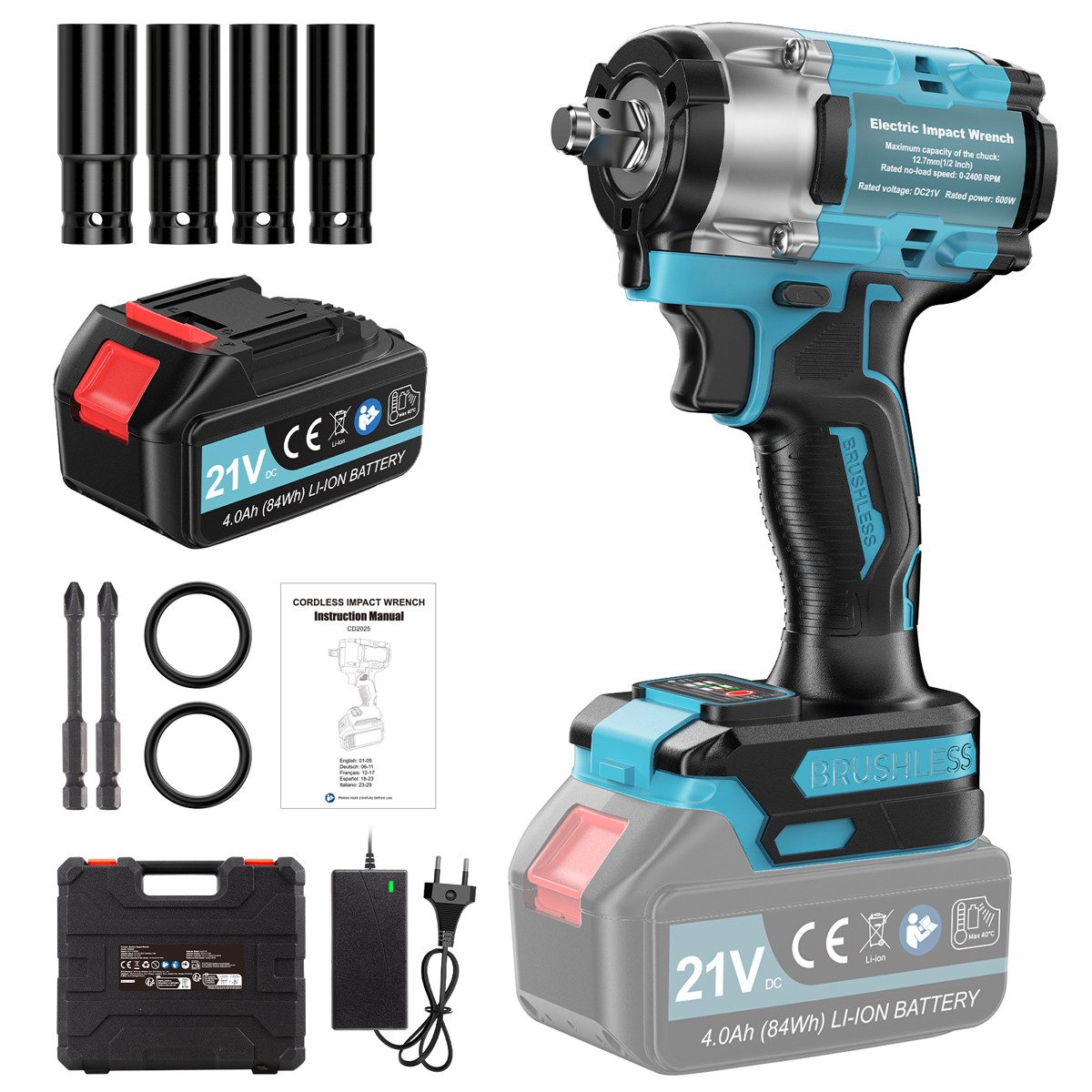 AeroAxis Akku-Schlagschrauber 21V Bürstenloser, Hohes Drehmoment Schlagschr günstig online kaufen