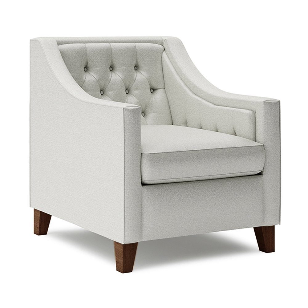 JVmoebel Sessel, Stuhl 1x Esszimmer Fernseh Lounge Textil Sitz Sessel Chesterfield | Einzelsessel