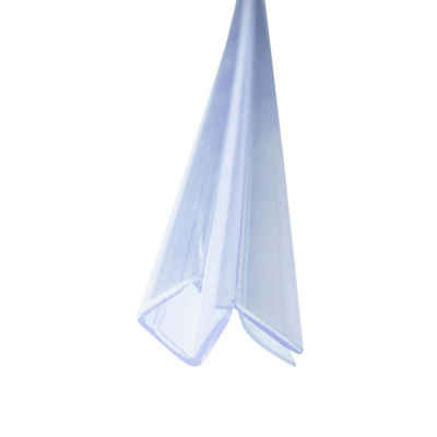 Bagnoxx Duschdichtung, L: 200 cm, (Duschdichtung Anschlagdichtung 90 Grad 200cm, 1-St), für Duschtür und weiterem Glaselement, Duschlippe aus PVC