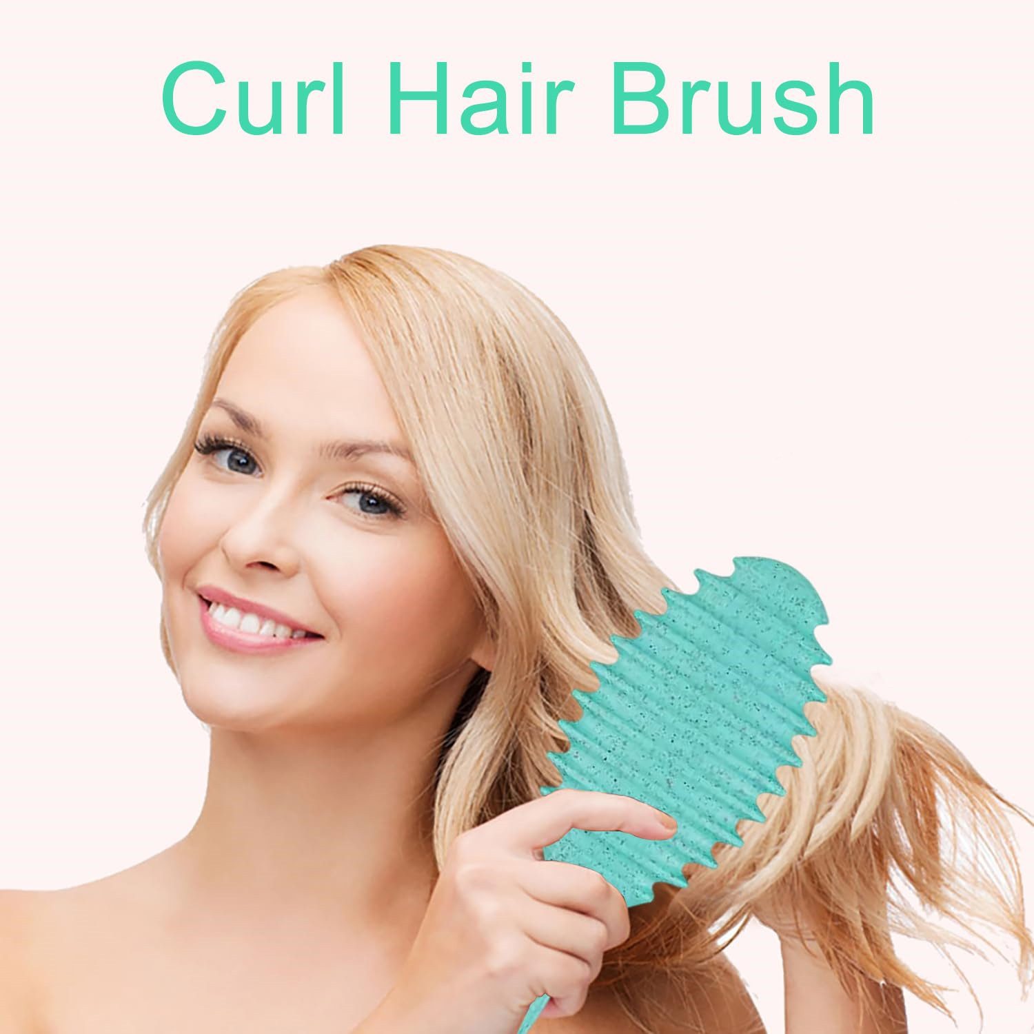 Forrlite Haarbürsten-Set Haarbürste,Lockenbürste,Curl Hair Brush für Damen,Wildschweinborsten, Haarbürste zum Kämmen und Formen, Professionelle Bürste Locken Trennung für definierte Locken