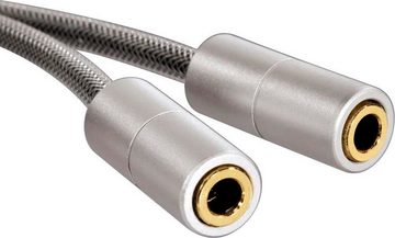 Hama Klinkenstecker Klinkenkabel Kopfhörer Adapter (15 cm) 3,5 mm Audio-Kabel, 3,5-mm-Klinke, 3,5-mm-Klinke (10 cm)