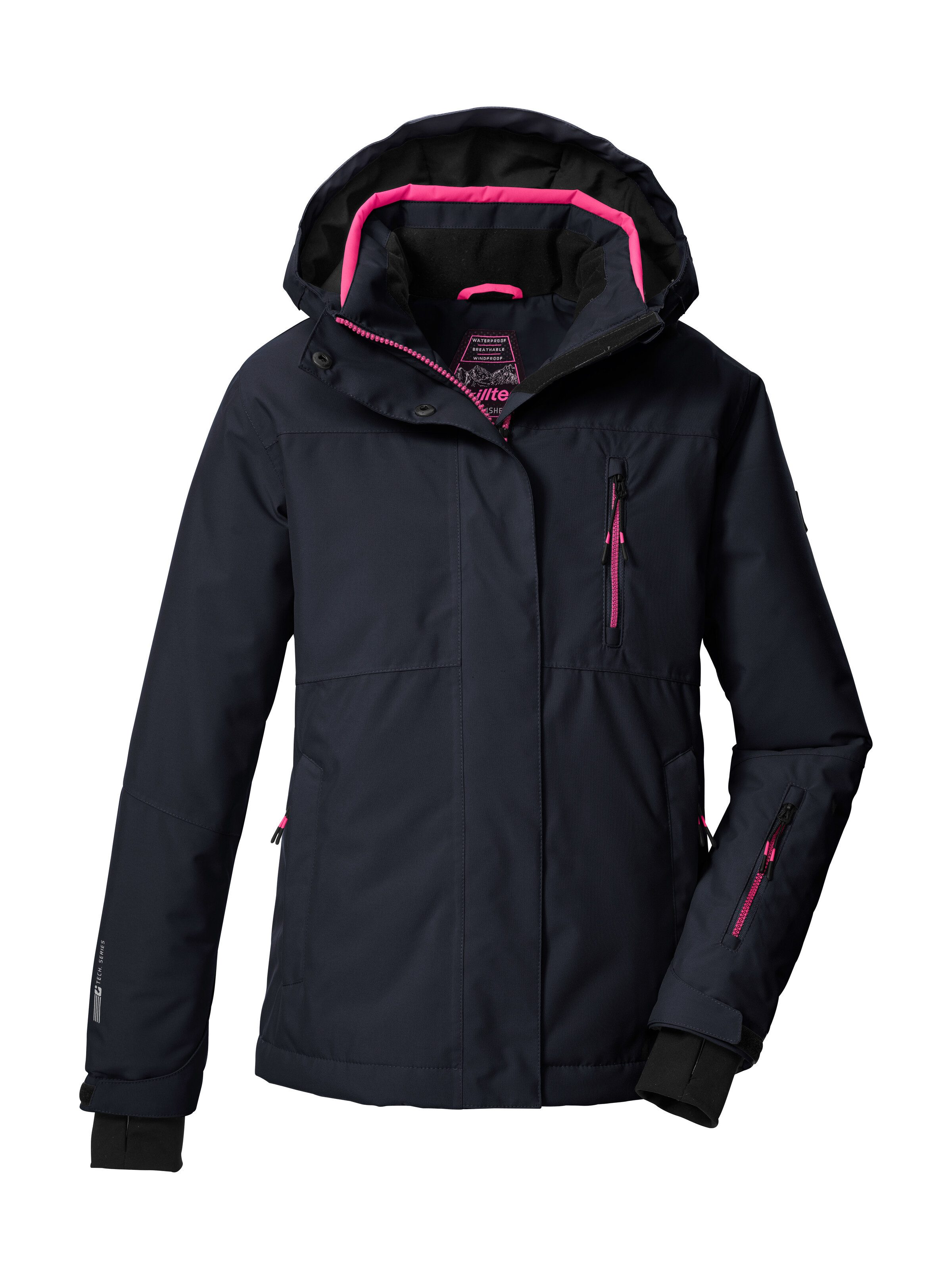Killtec Skijacke KSW 205 GRLS SKI JCKT Wasserdichte, atmungsaktive Ski-Jacke mit verstellbarer Kapuze