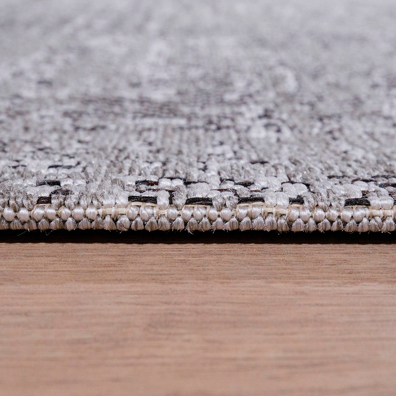 mm, Waregem Teppich Paco meliert, Home, geeignet, und rechteckig, Outdoor grau In- 4 Flachgewebe, Höhe: Wohnzimmer 626,