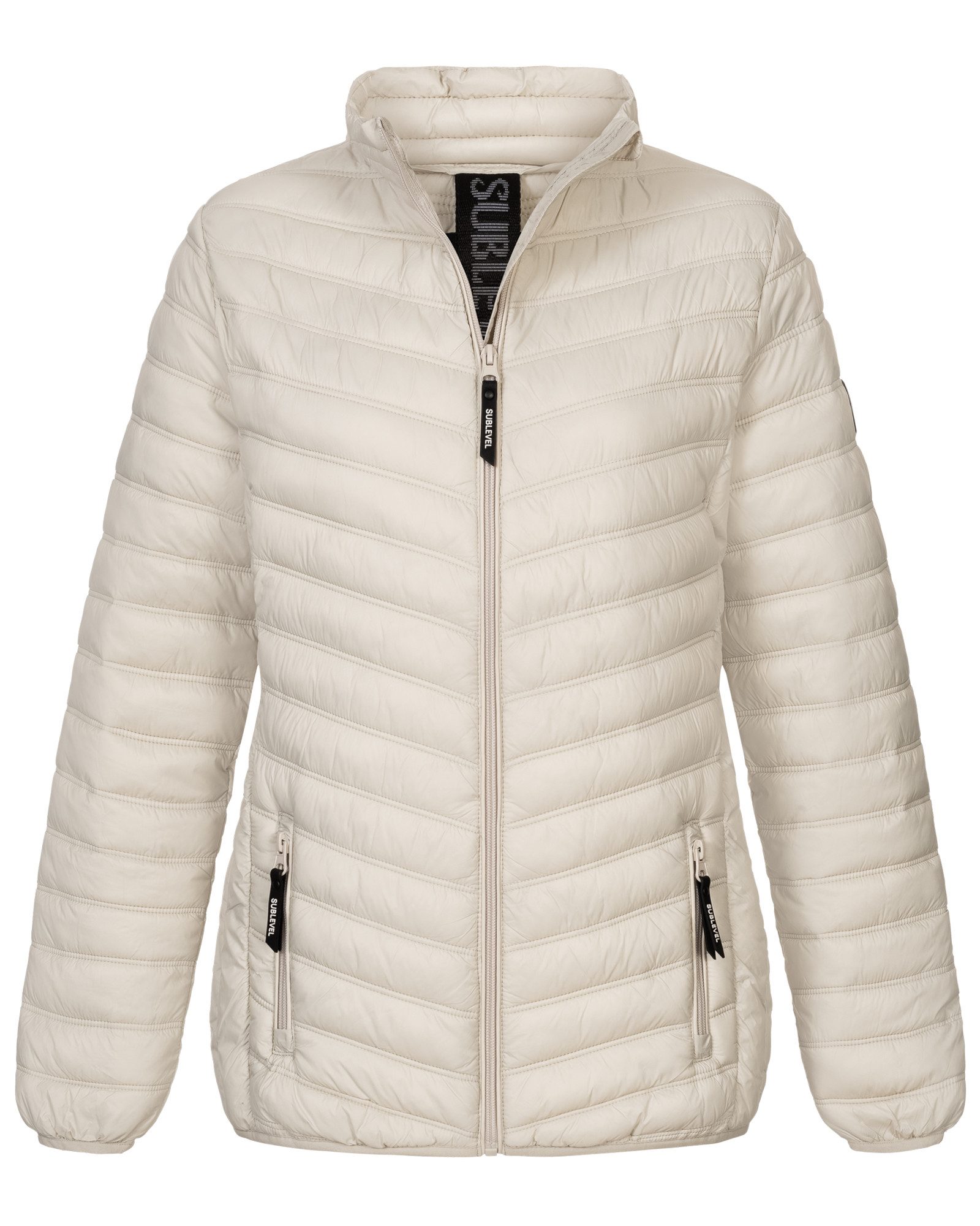 SUBLEVEL Steppjacke Sublevel Damen Frühlings Jacke Steppjacke Übergangsjacke Stehkragen