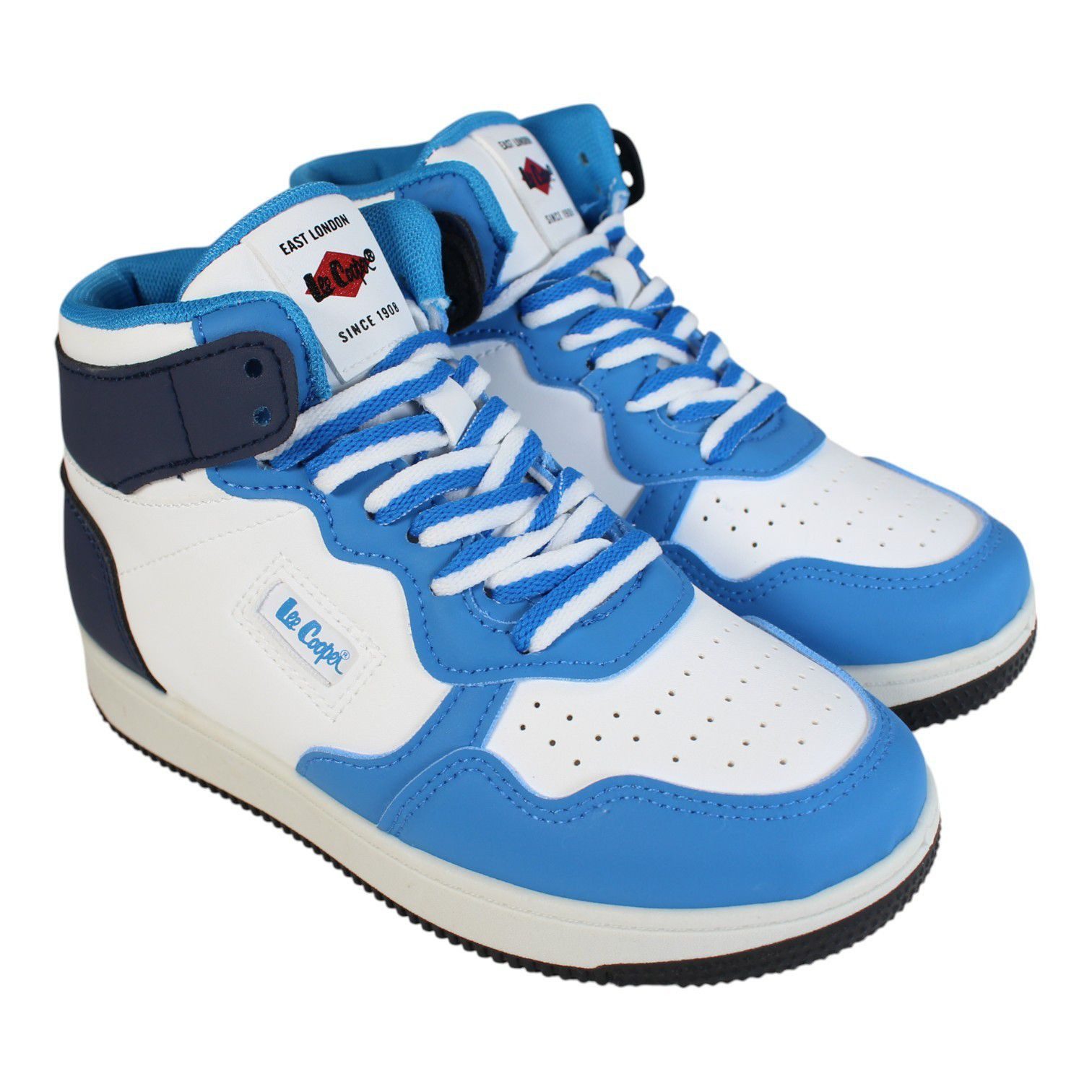 Lee Cooper Trendige Basketball Sneaker für Mädchen Jungen Kinder Gr. 35 bis 39 Basketballschuh BASKETBALL SCHUHE JUNGEN UND MÄDCHEN