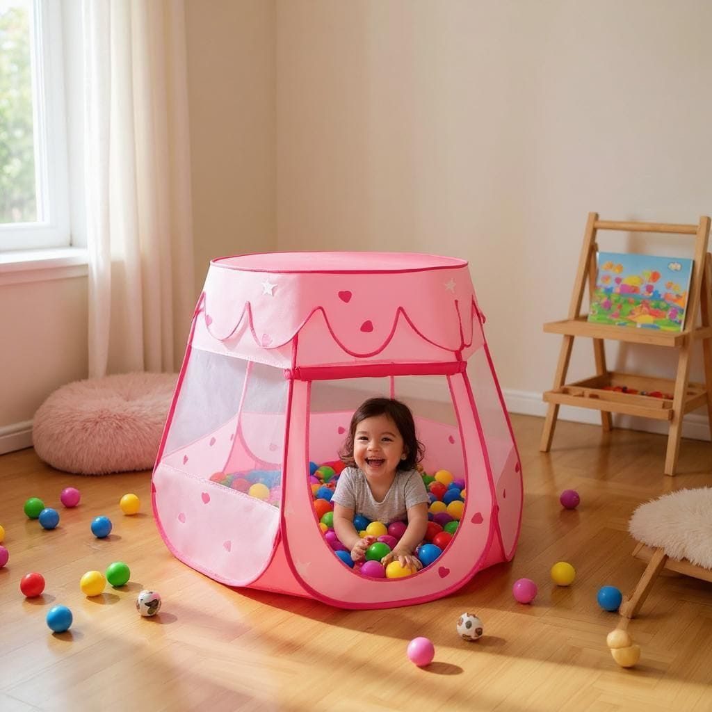 KEINerlei® Spielzelt (Set, Zelt +100 Bälle) Kinderzeltmaßen: ca. 98 x 82 cm günstig online kaufen