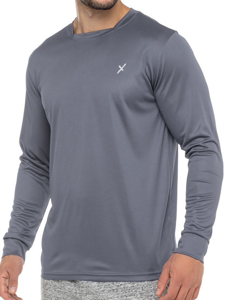 CFLEX Trainingsshirt Sport Herren Fitness Shirt Langarm, Quickdry Longsleeve
