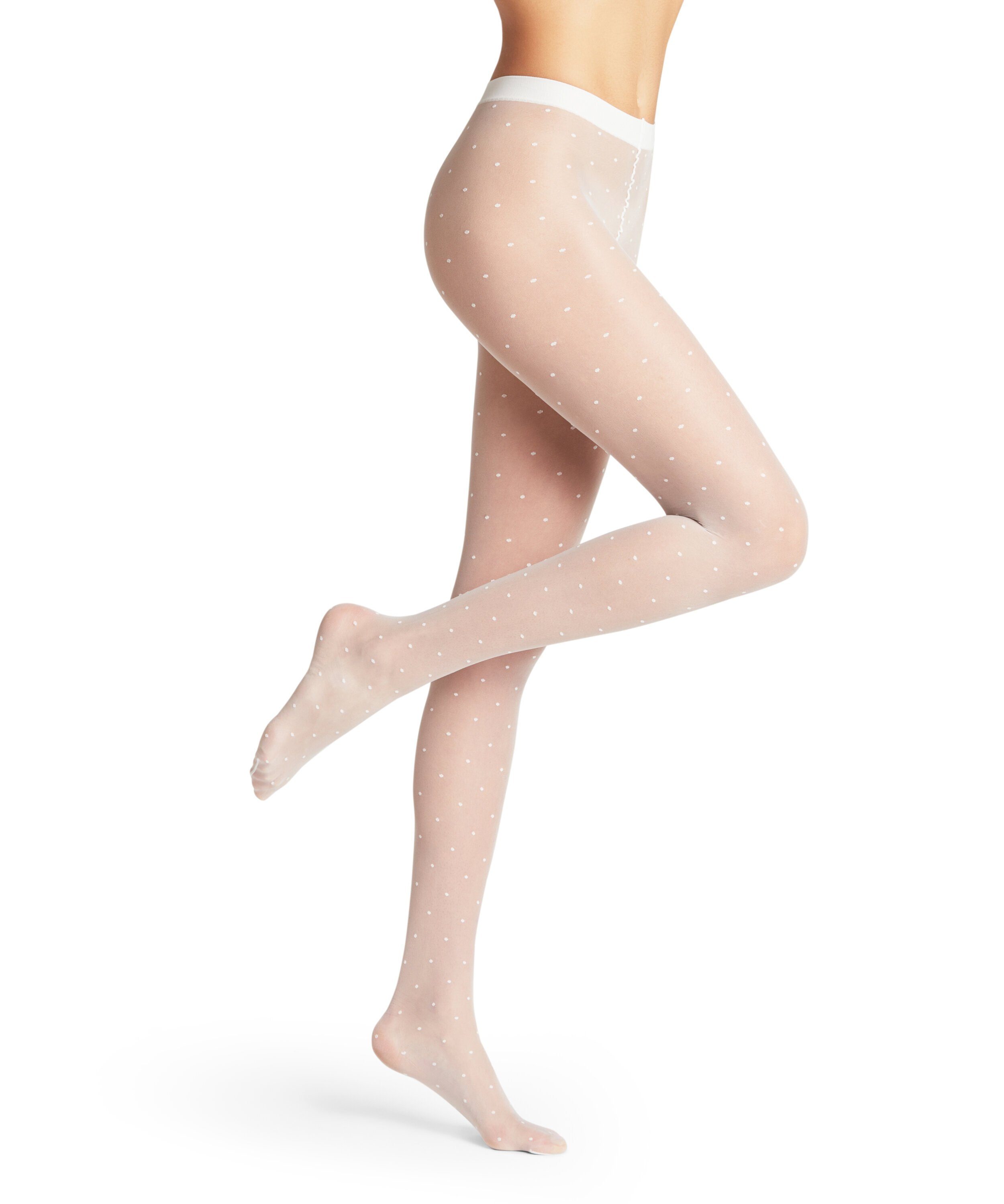 FALKE Feinstrumpfhose Dot Strumpfhose transparent mit zarten Tupfen 15 DEN (1 St) transparent mit zarten Tupfen