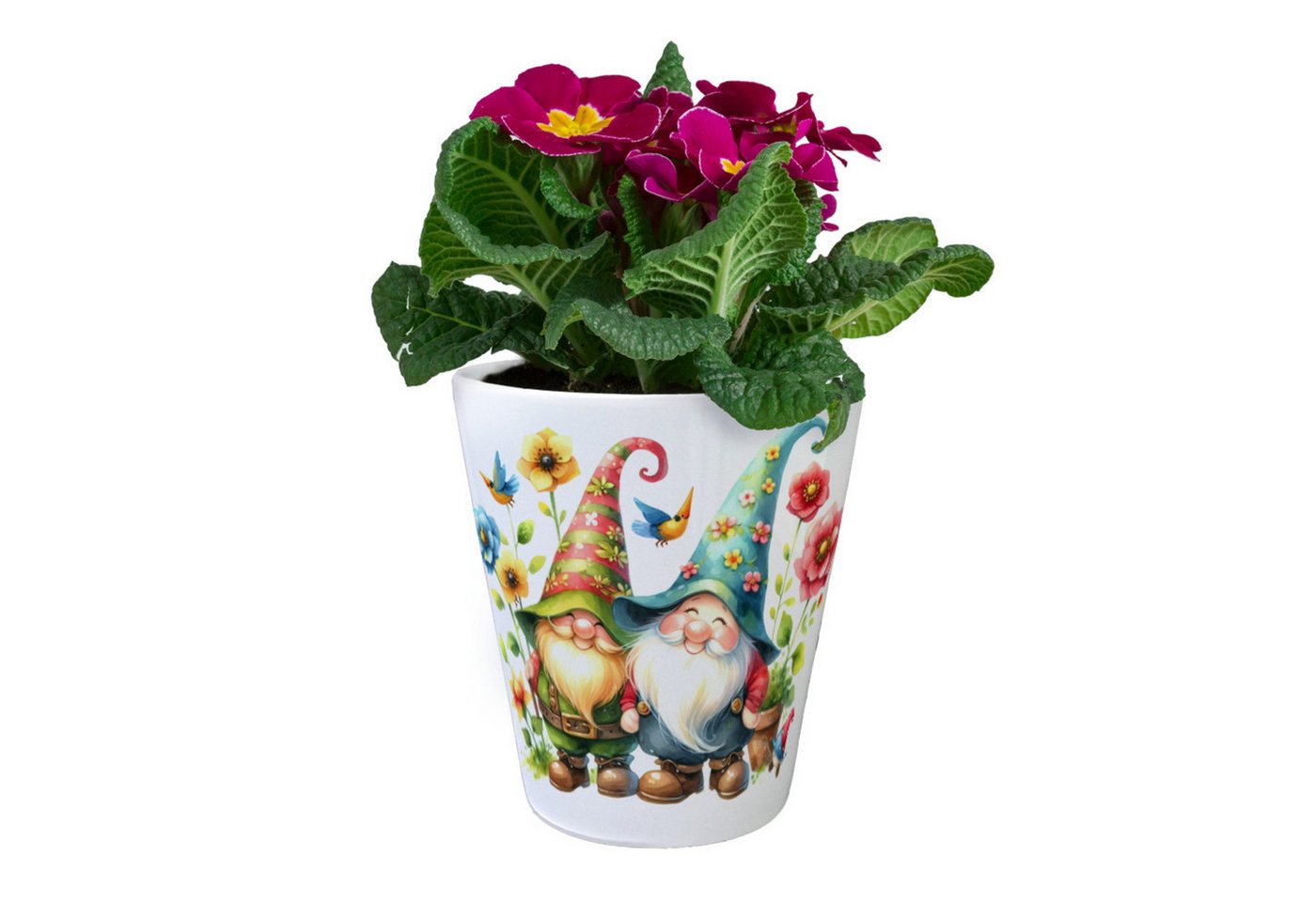 Thumbnail - speecheese Blumentopf Gartenzwerge mit Blumen Blumentopf