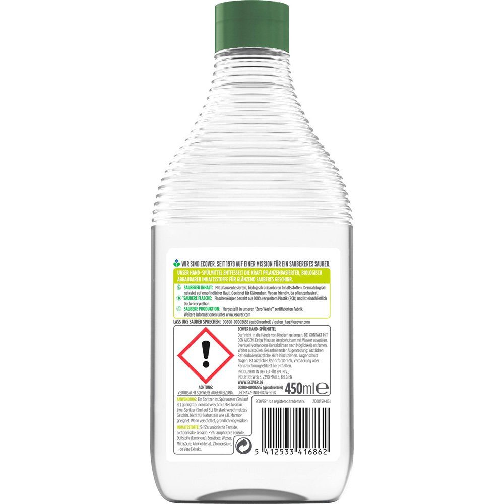Ecover Spülmittel Zitrone & Aloe Vera Geschirrspülmittel (1-St)